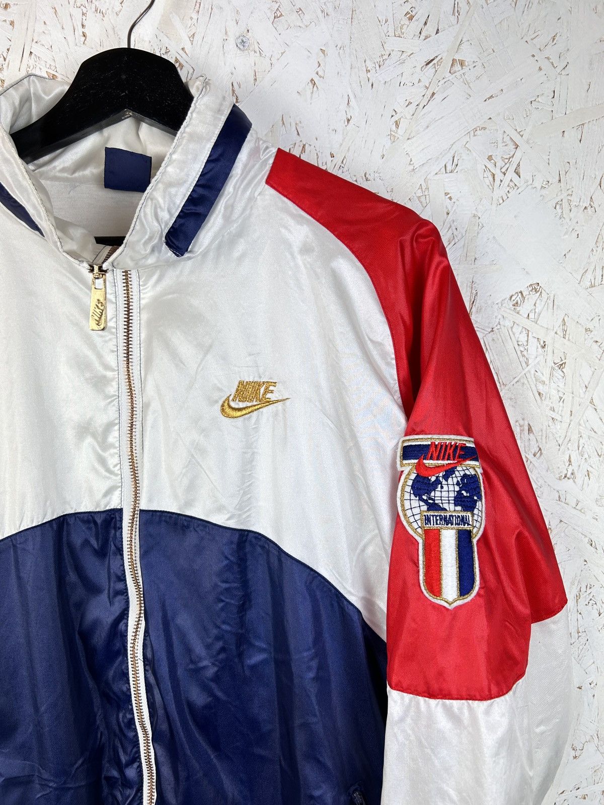 Nike 70s 80s Nike International Spell Out Logo Lightweight Jacket Size US M / EU 48-50 / 2 - 2 Thumbnail