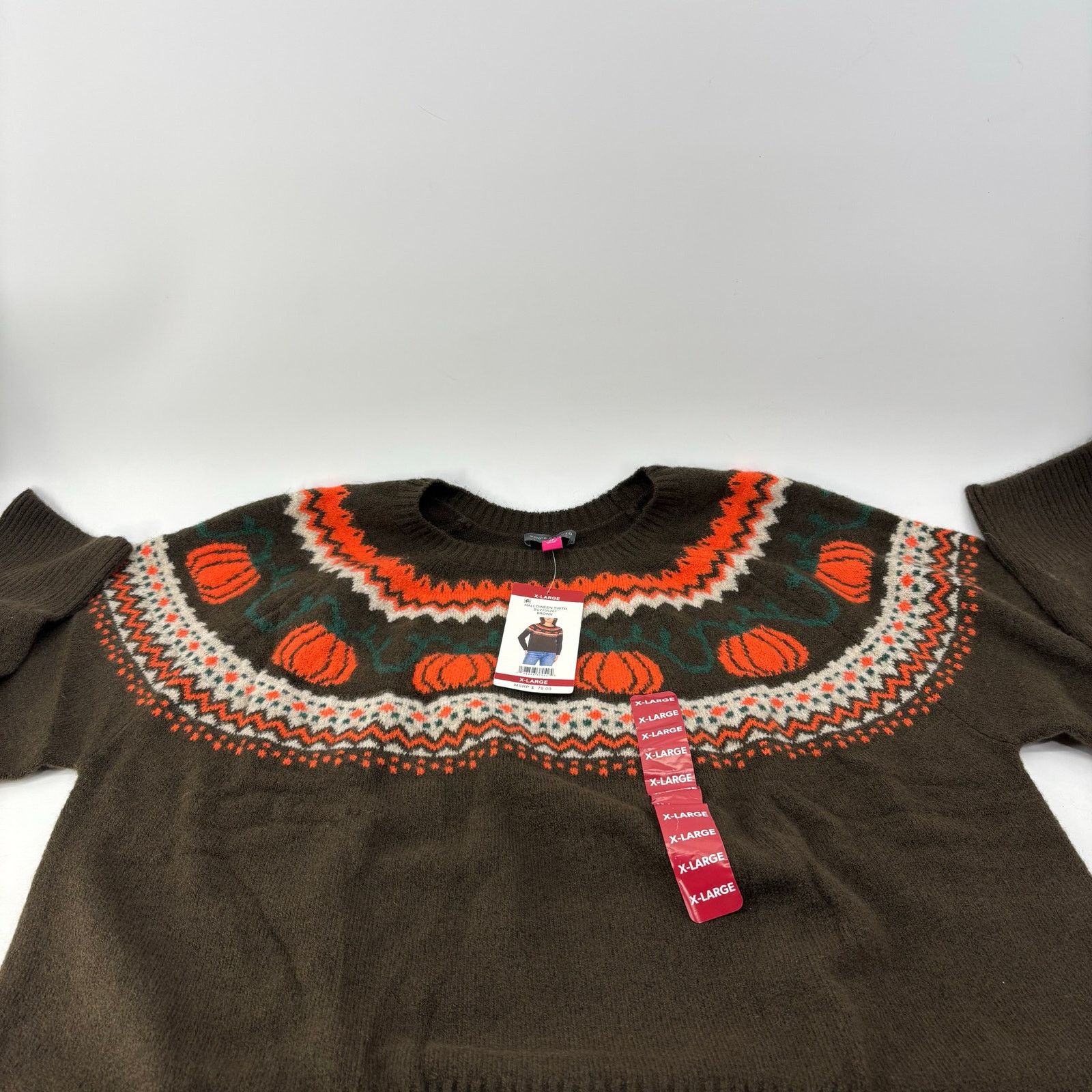 Vince Camuto Vince Camuto Size X Large Fair Isle Women's Sweater Crewneck Size XL / US 12-14 / IT 48-50 - 8 Thumbnail