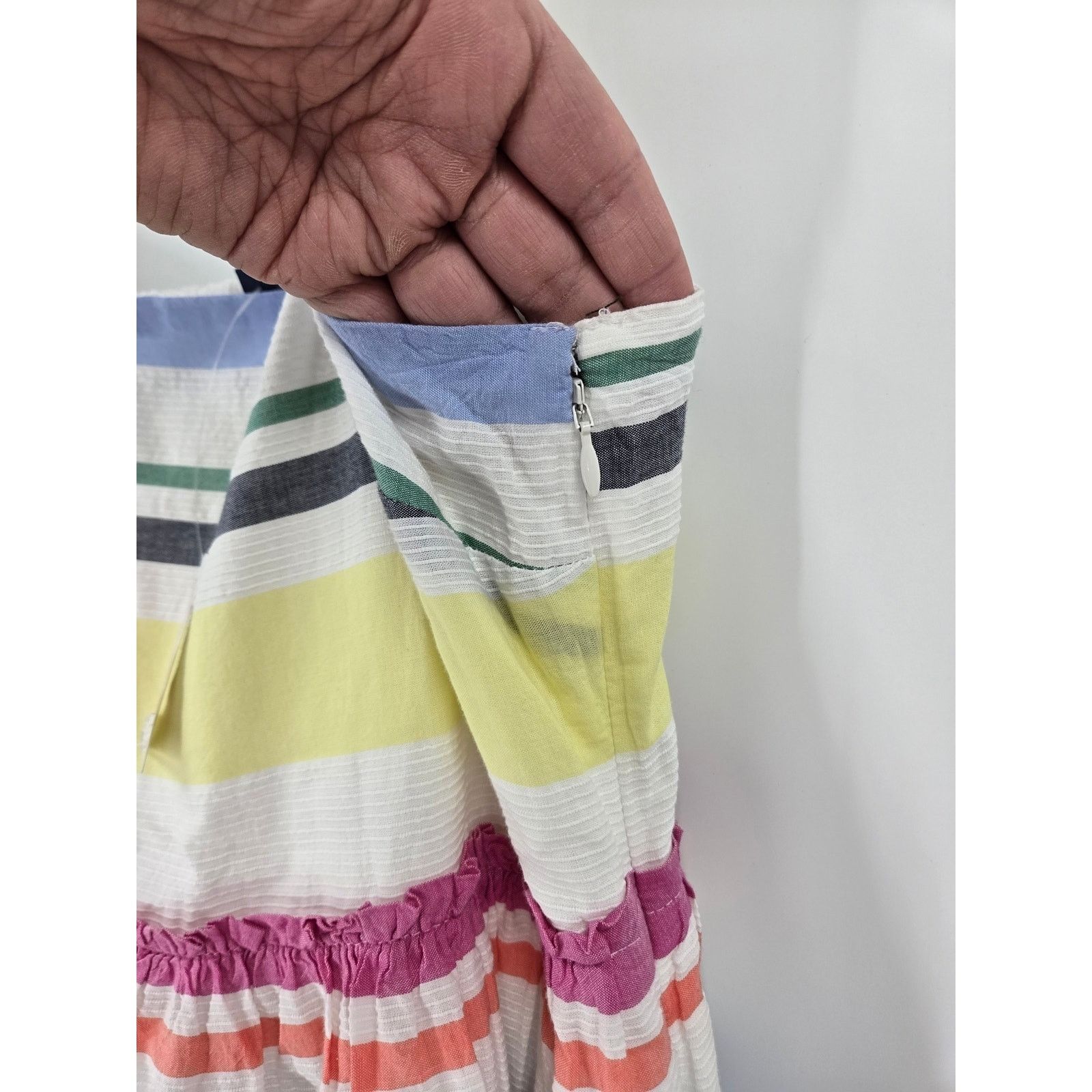 Gap NWT Gap Womens Dress Medium Empire Waist Maxi Multi Stripe Size M / US 6-8 / IT 42-44 - 8 Thumbnail