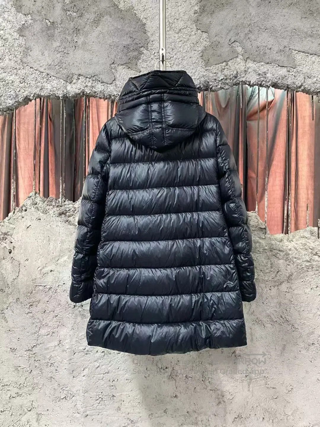 Moncler long black down coat by Moncler. Size XS / US 0-2 / IT 36-38 - 2 Thumbnail