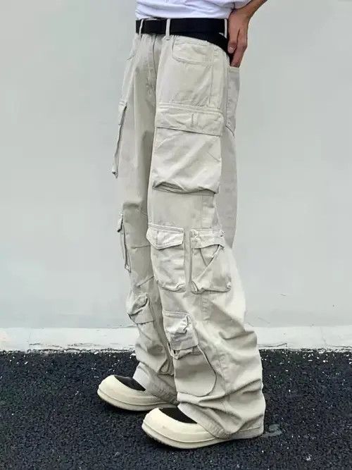 image of Vintage Utility Grunge Multi Pocket Cargo Pants in Army Green, Men's (Size 32)