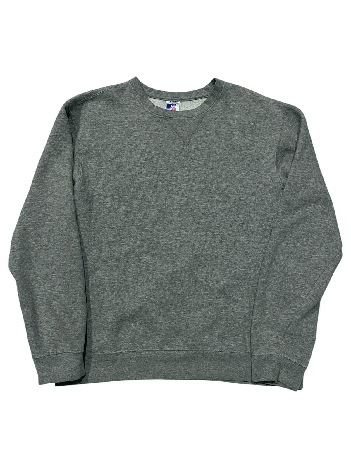 Russell Athletic Russell Athletic Heather Grey V-Notch Crewneck Sweatshirt Size US L / EU 52-54 / 3 - 1 Thumbnail