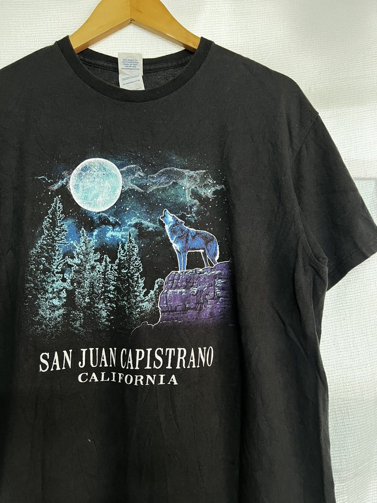 Vintage 🔥HOT DROPS🔥 Vintage Habitat Wolf At Night T-Shirt Size US L / EU 52-54 / 3 - 1 Thumbnail