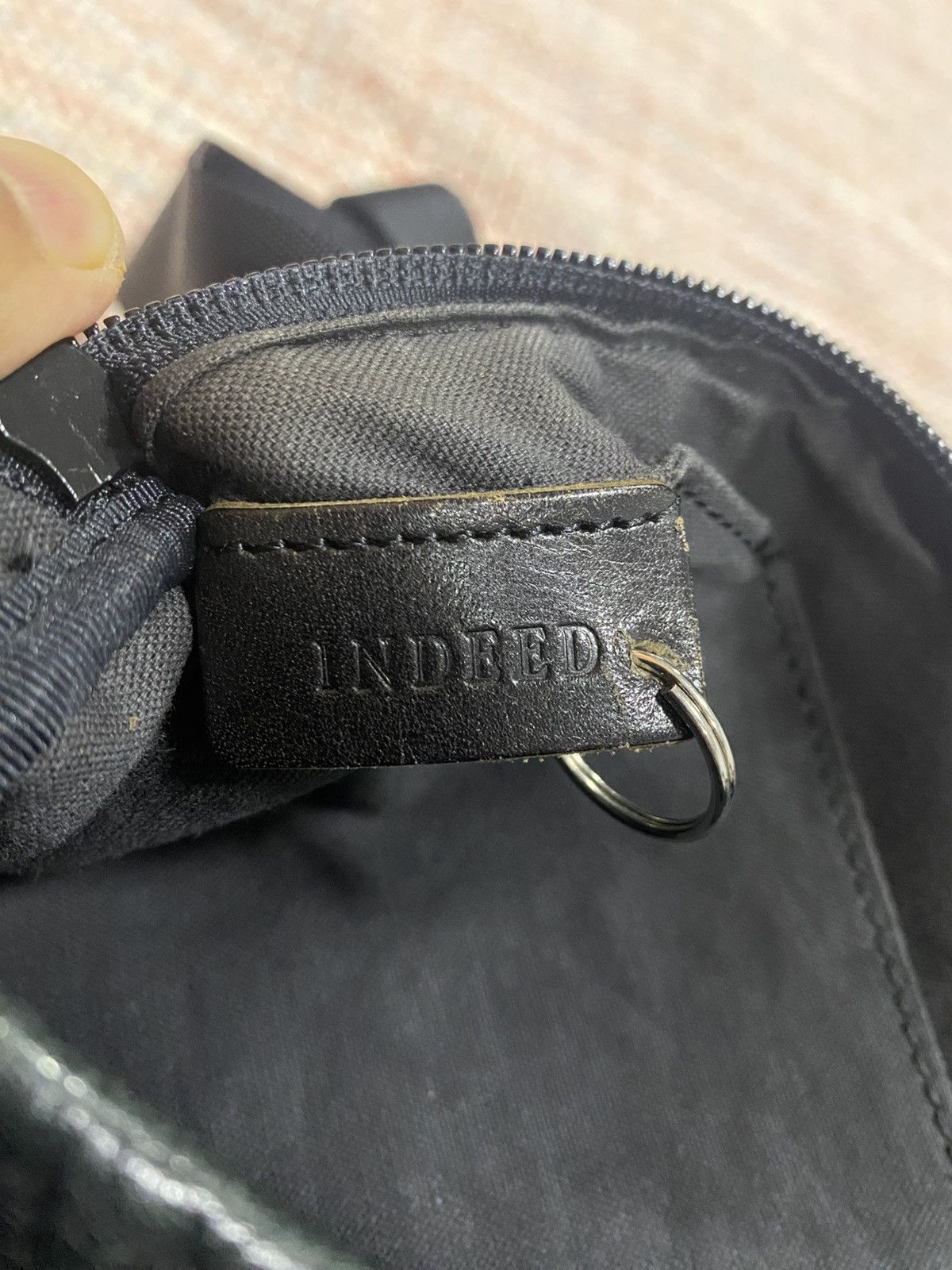 Japanese Brand Vintage Indeed Japan pewter leather pouch bag Size ONE SIZE - 7 Thumbnail