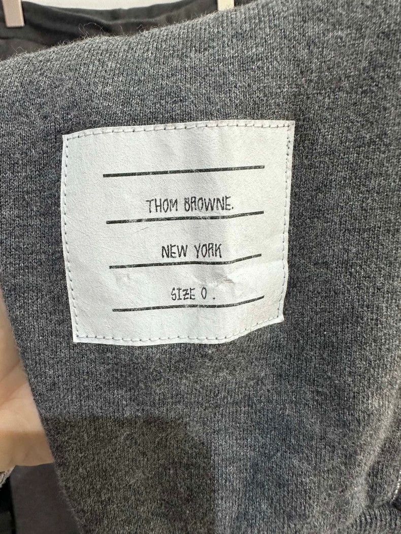Thom Browne Thom Browne size0 Dark grey classic striped trousers Size US 26 / EU 42 - 4 Thumbnail