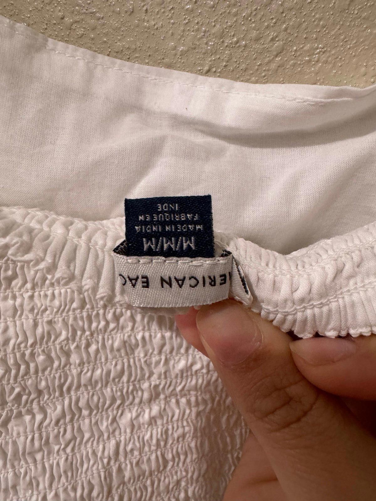 American Eagle Outfitters American Eagle White Blouse size Medium Size M / US 6-8 / IT 42-44 - 3 Thumbnail