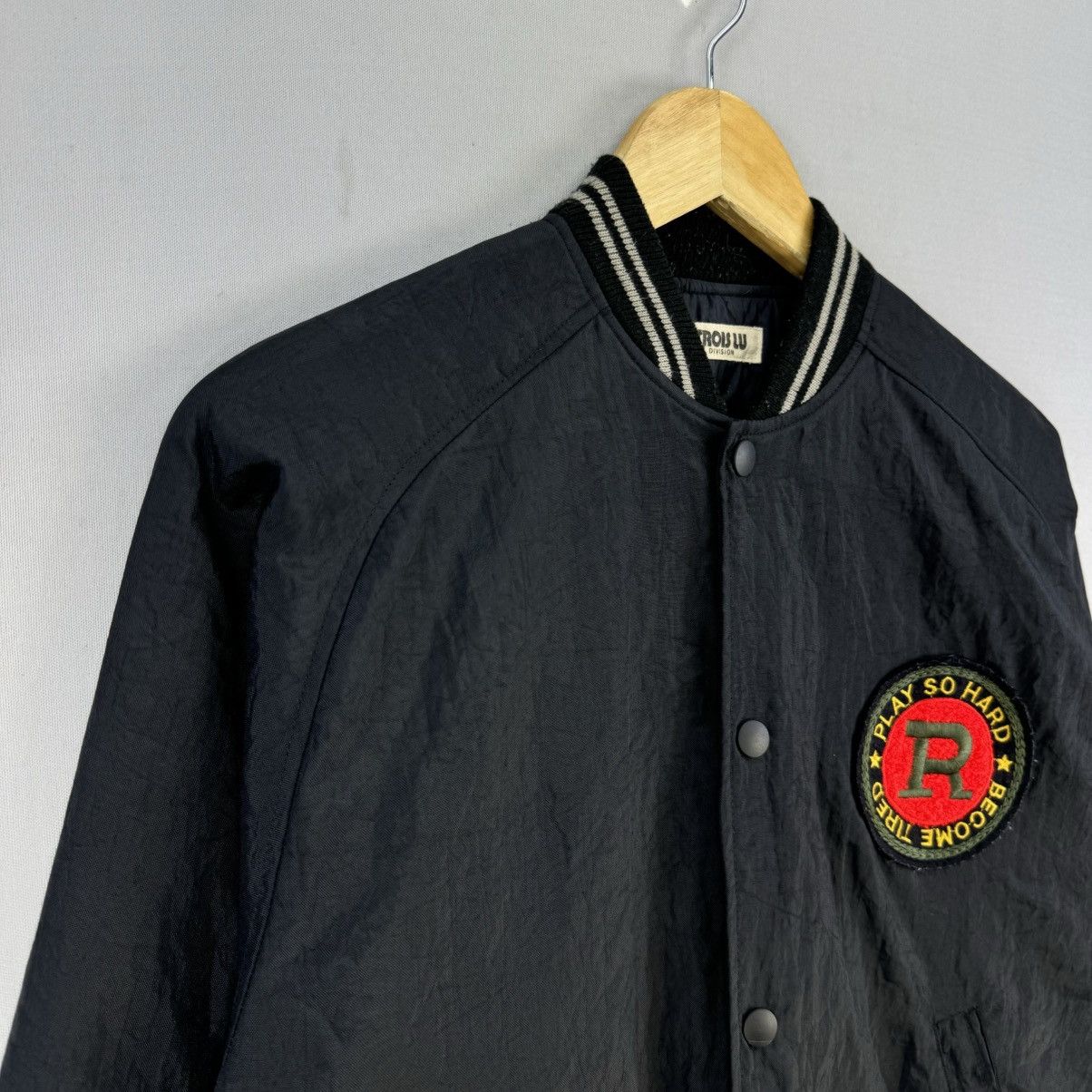 Vintage Vintage 90’s Trois Lu Bomber Jacket Size US M / EU 48-50 / 2 - 2 Thumbnail