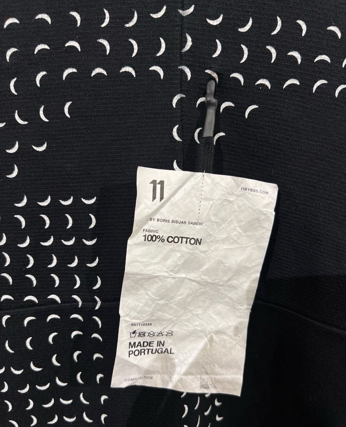 11 By Boris Bidjan Saberi 11ByBBS Crescent Moon Long-Sleeve Hoodie Size US XS / EU 42 / 0 - 5 Thumbnail