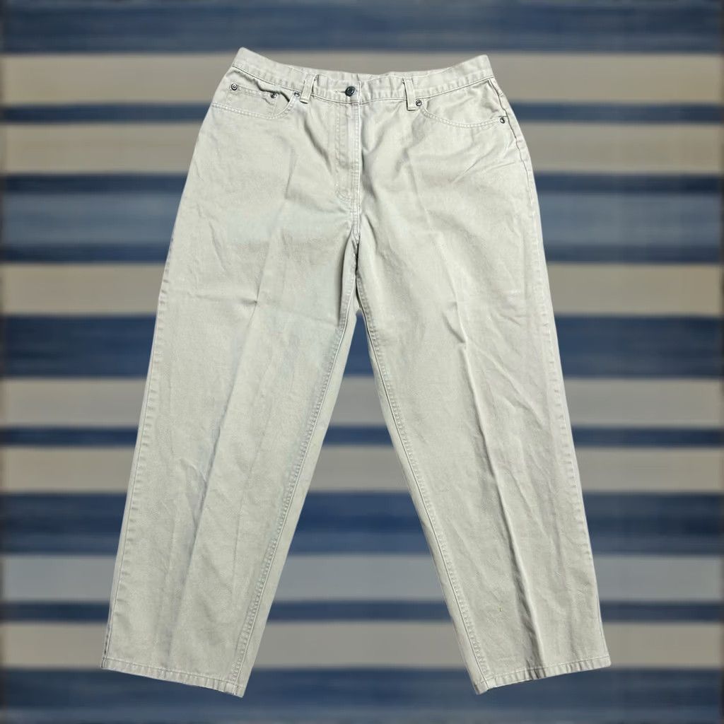 Vintage VINTAGE L.L. Bean Pants Womens 16 Khaki High Waist Mom 90s Hong Kong Pants Regular Girls/ Womens Size 38" / US 16 / IT 52 - 1 Thumbnail