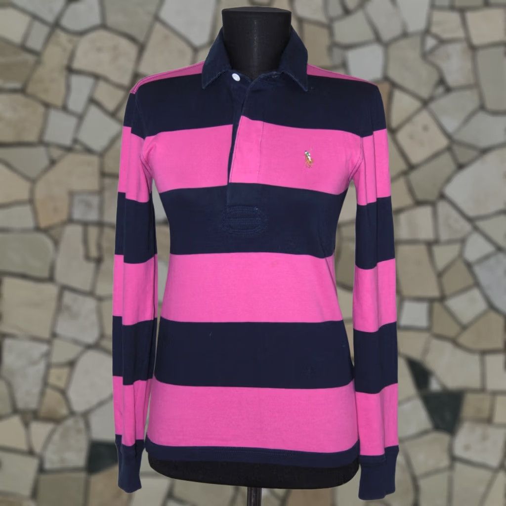 Ralph Lauren Ralph Lauren Sport womens rugby shirt cotton XS Multicoloured Long Sleeve Collared Shirt Size XS / US 0-2 / IT 36-38 - 1 Thumbnail