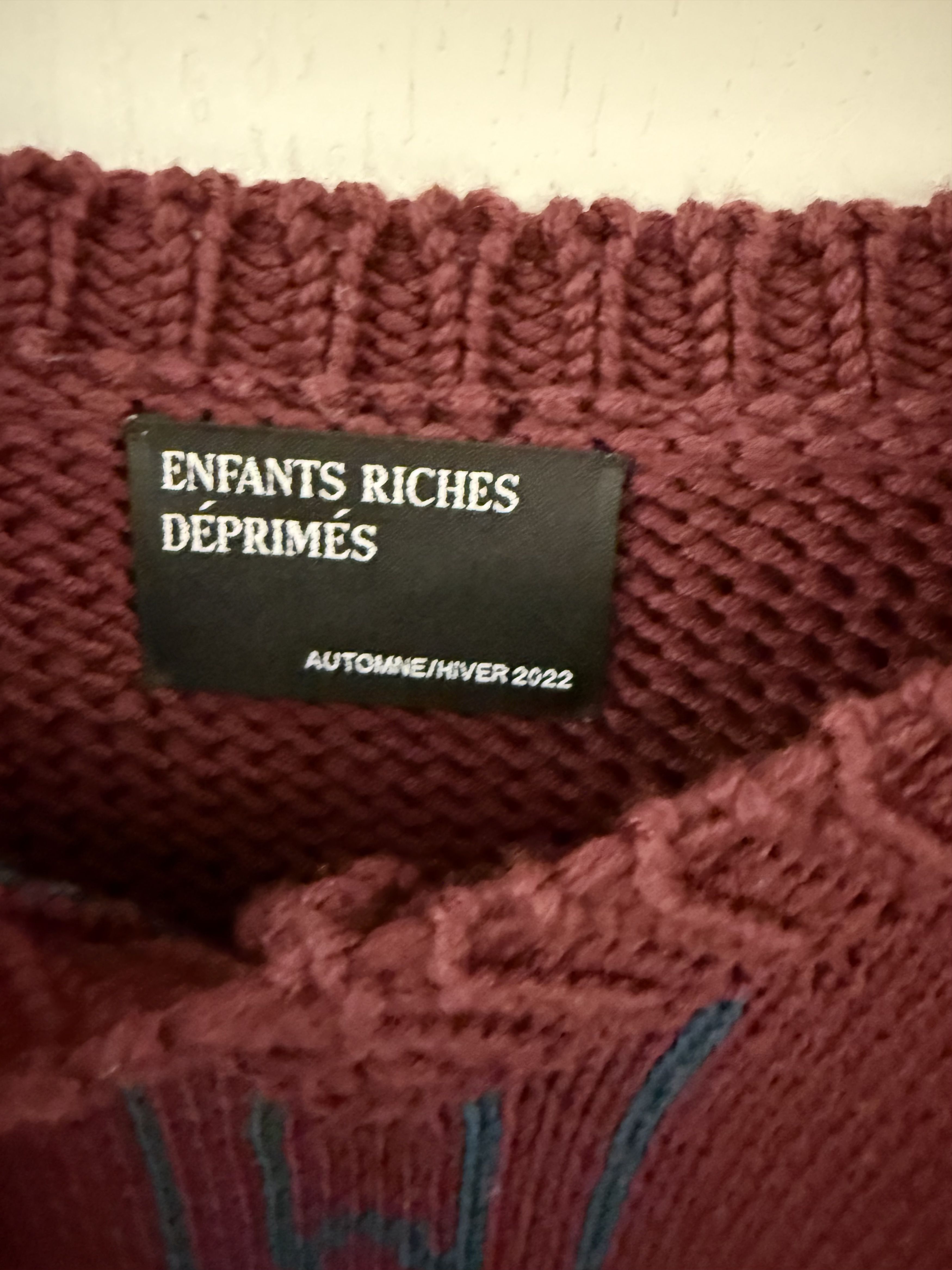 Enfants Riches Deprimes Enfants Riches Deprimes Chainlink Ivory Sweater Size US M / EU 48-50 / 2 - 8 Thumbnail