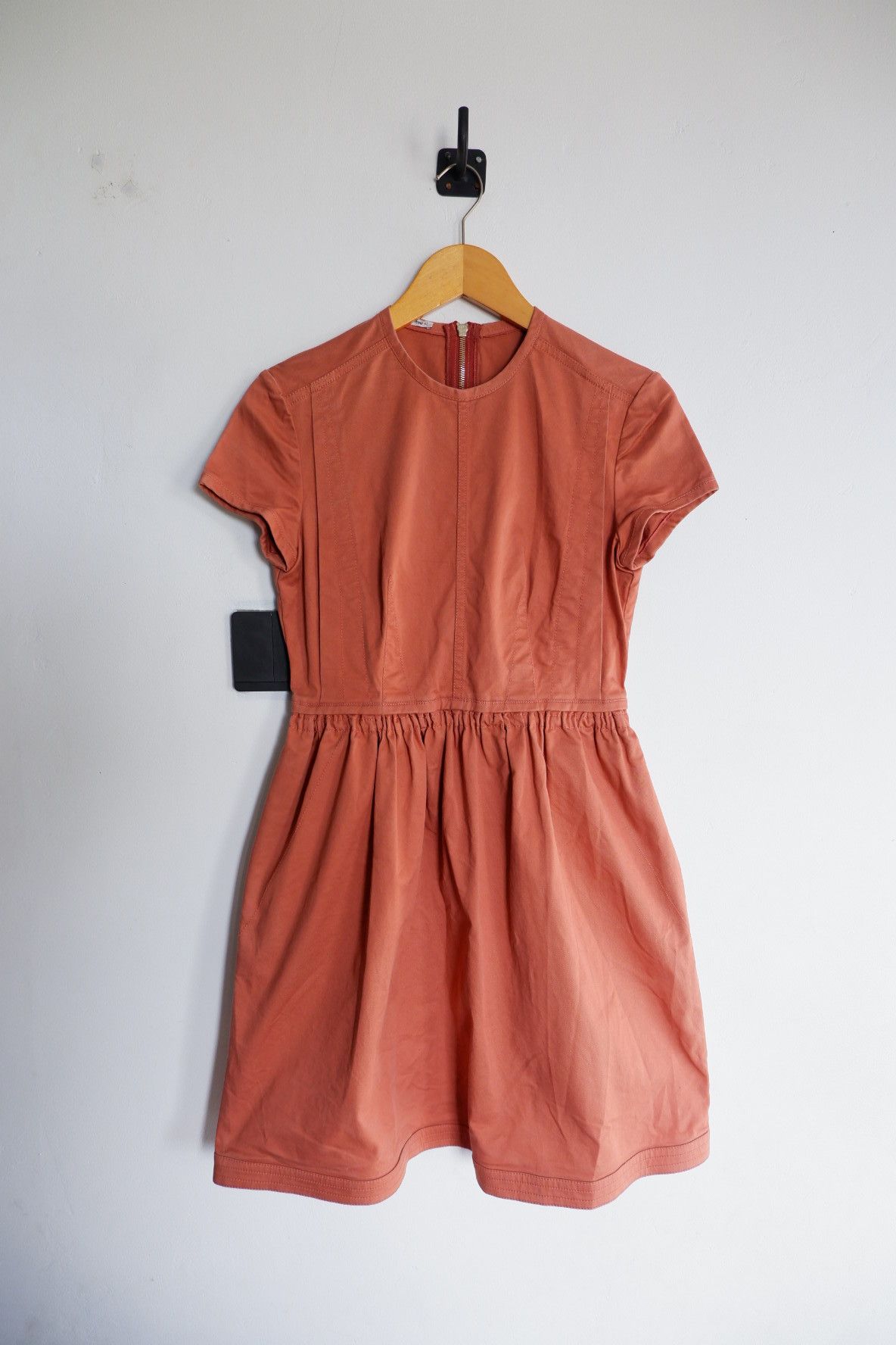 ワンピース Miu Miu Cappuccino Cotto Blend Shirt Dress Miu Miu Cappuccino Cotto Blend Shirt Dress | Grailed