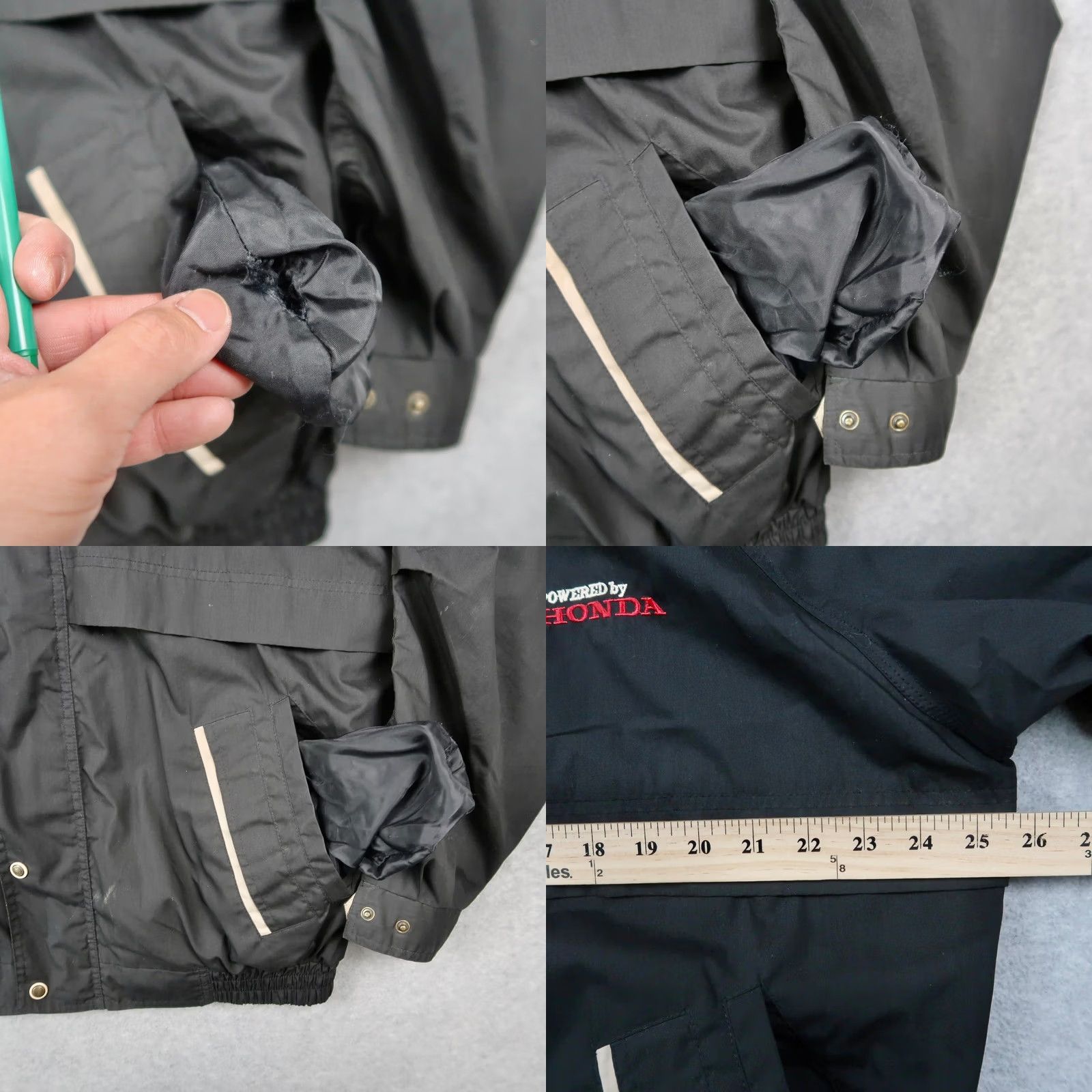 Honda VINTAGE Honda Jacket Mens L Black Windbreaker L Size US L / EU 52-54 / 3 - 9 Thumbnail