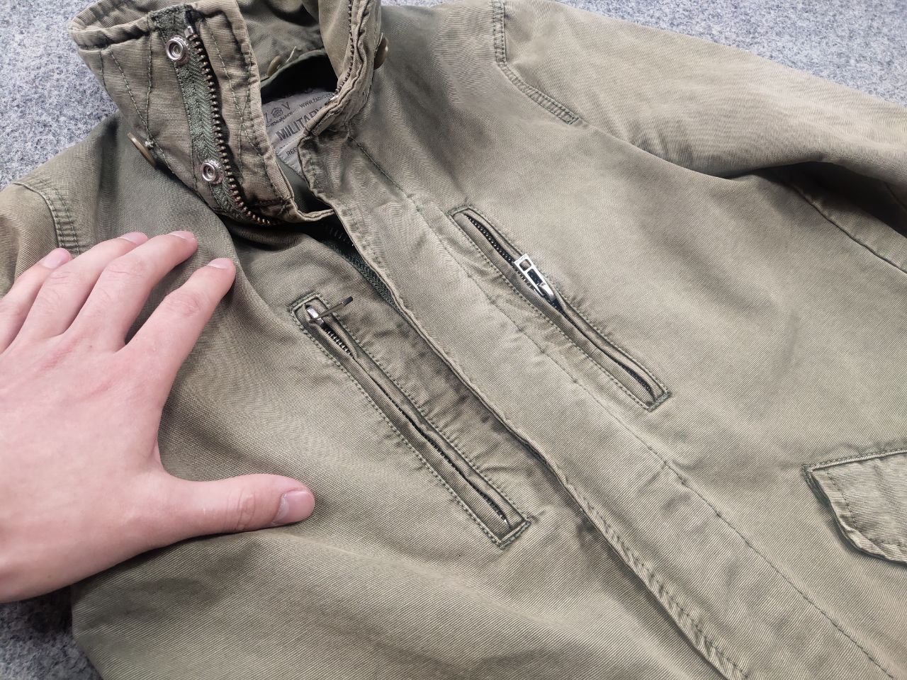 Zadig & Voltaire Zadig & Voltaire Design Caban Military Jacket Vintage Canvas Size US S / EU 44-46 / 1 - 13 Thumbnail
