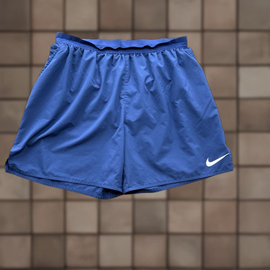 Nike Nike Challenger Running Shorts Men 2XL Blue Polyester Outdoors Gym Workout Size US 39 - 1 Thumbnail