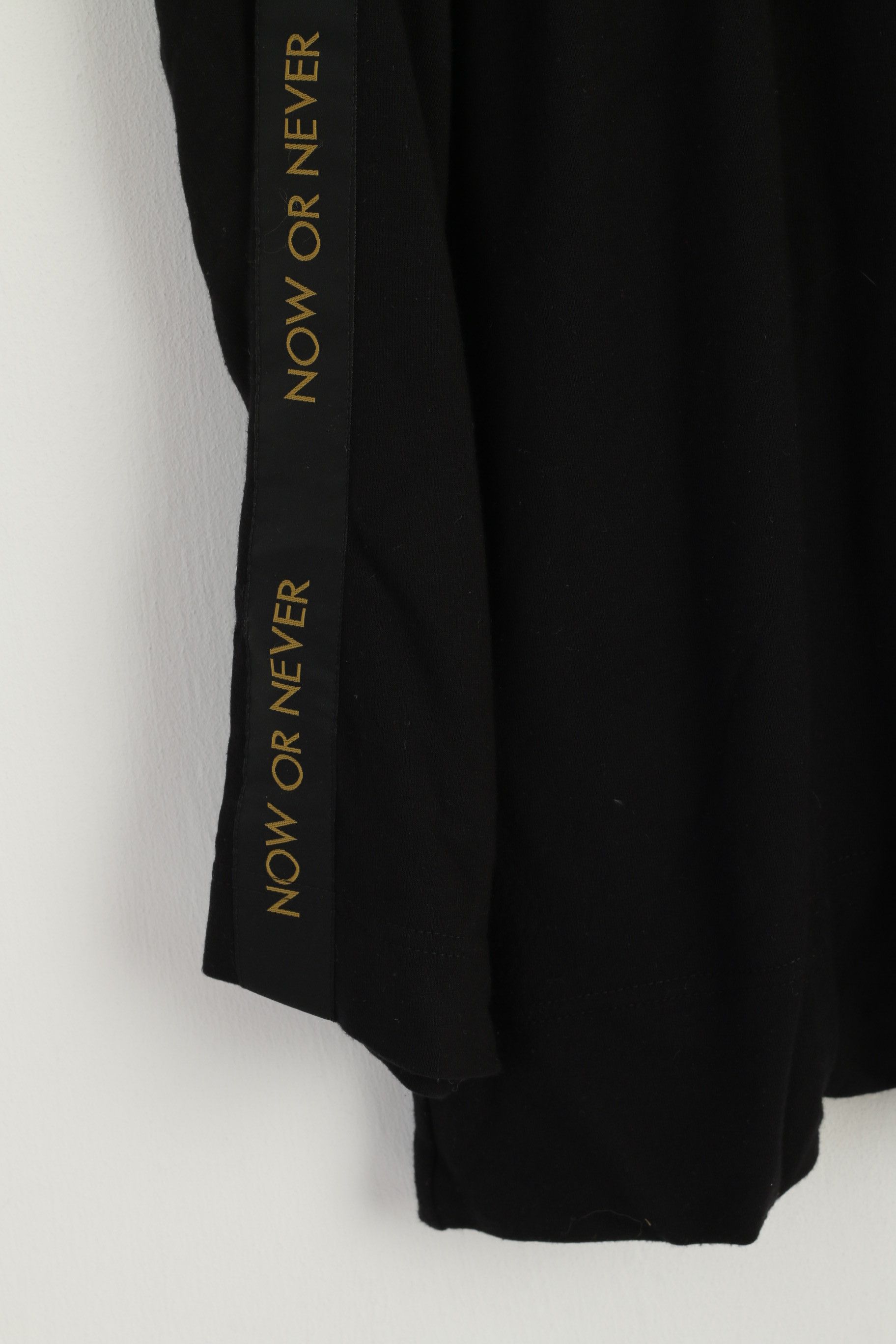 Vintage My Manifesto Women S Shirt Black Cotton Oversize 7922 Size S / US 4 / IT 40 - 3 Thumbnail