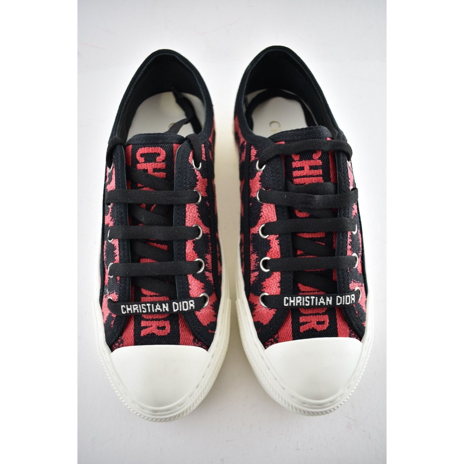 Dior Walk'N'Dior Leopard Lace Up Flat Low Top Trainer Sneaker 40 Size US 10 / IT 40 - 7 Thumbnail