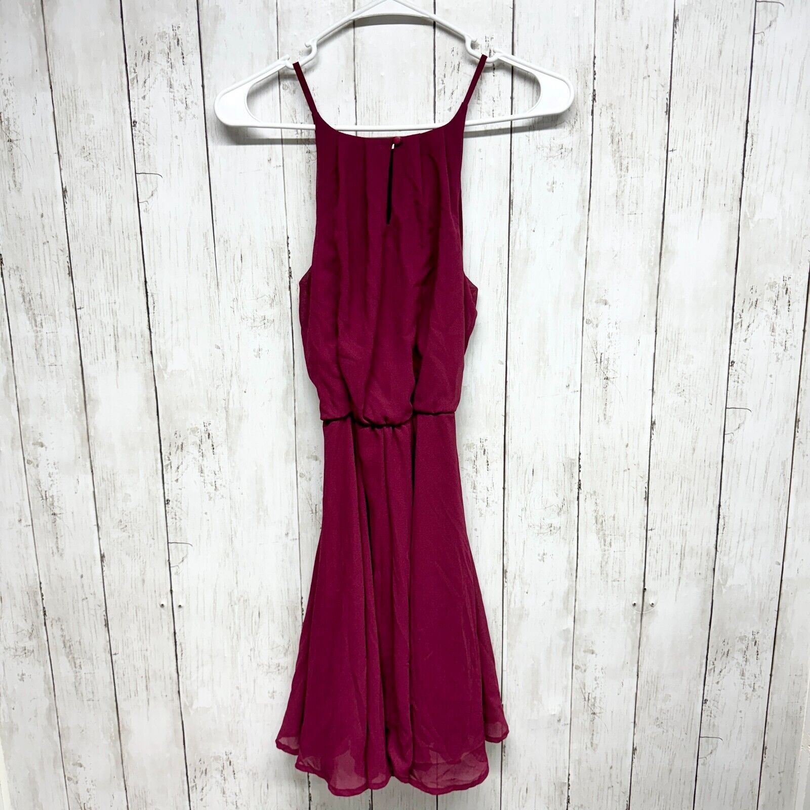Other Blue Rain Dress Sz XS Mini Sleeveless Ruch Waist Fit & Flare Size XS / US 0-2 / IT 36-38 - 4 Thumbnail