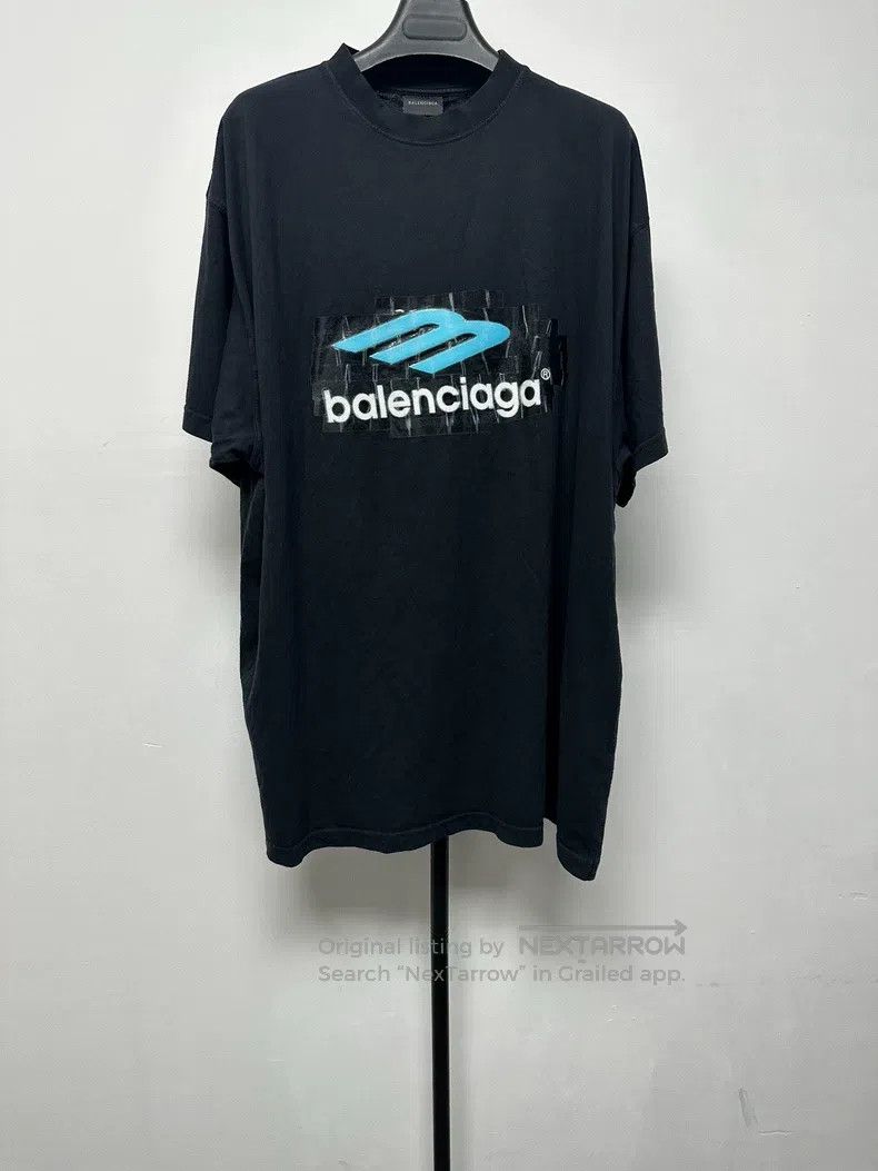 Balenciaga Balenciaga Logo Mark Printed Round Neck T-Shirt Size US M / EU 48-50 / 2 - 1 Thumbnail