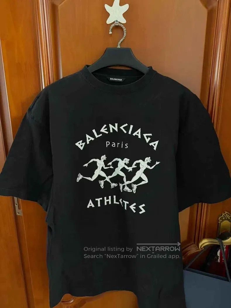 Balenciaga Running Logo Short Sleeve