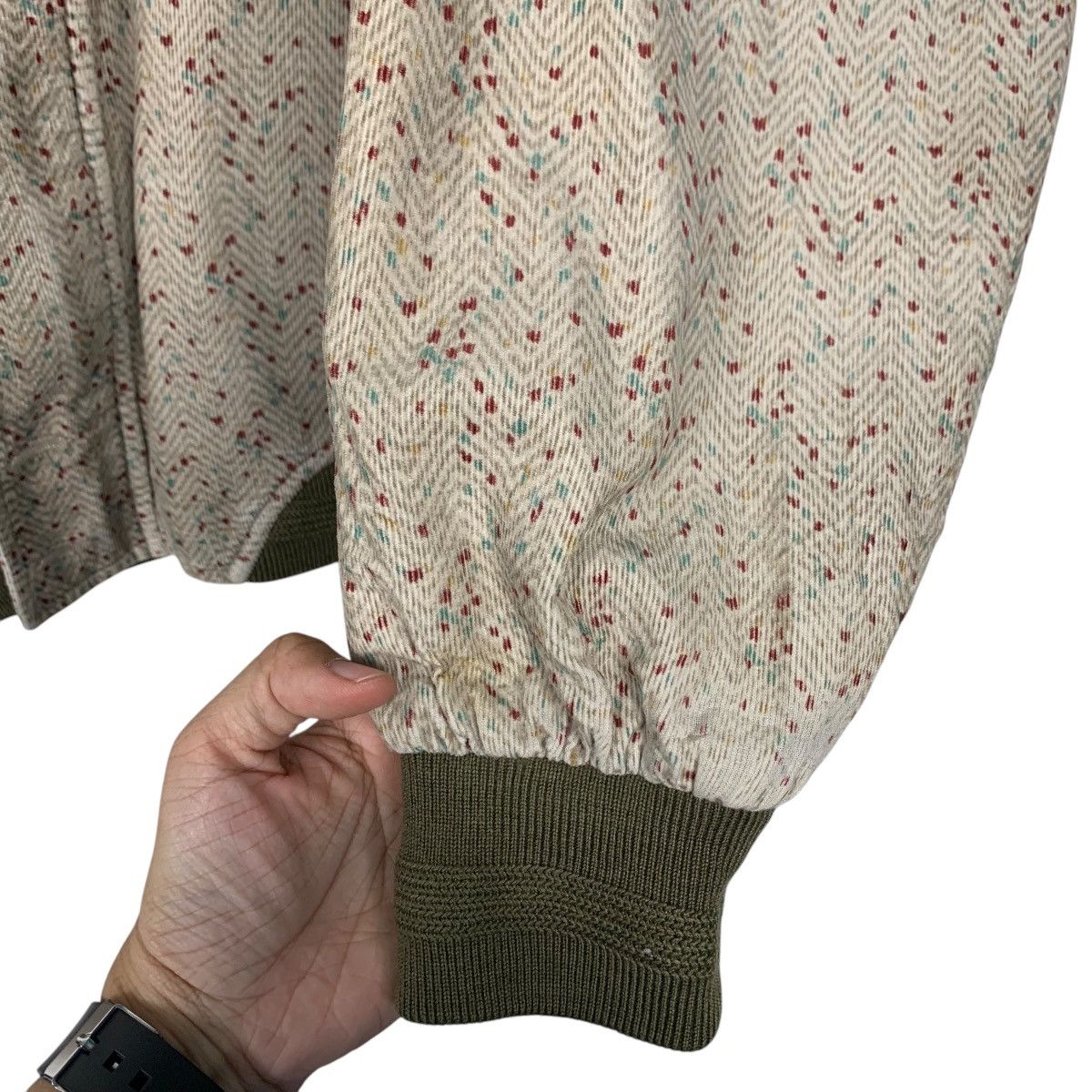 Lacoste 90’s IZOD LACOSTE Speckled Pattern Bomber Jacket #2827-C127 Size US XL / EU 56 / 4 - 8 Thumbnail