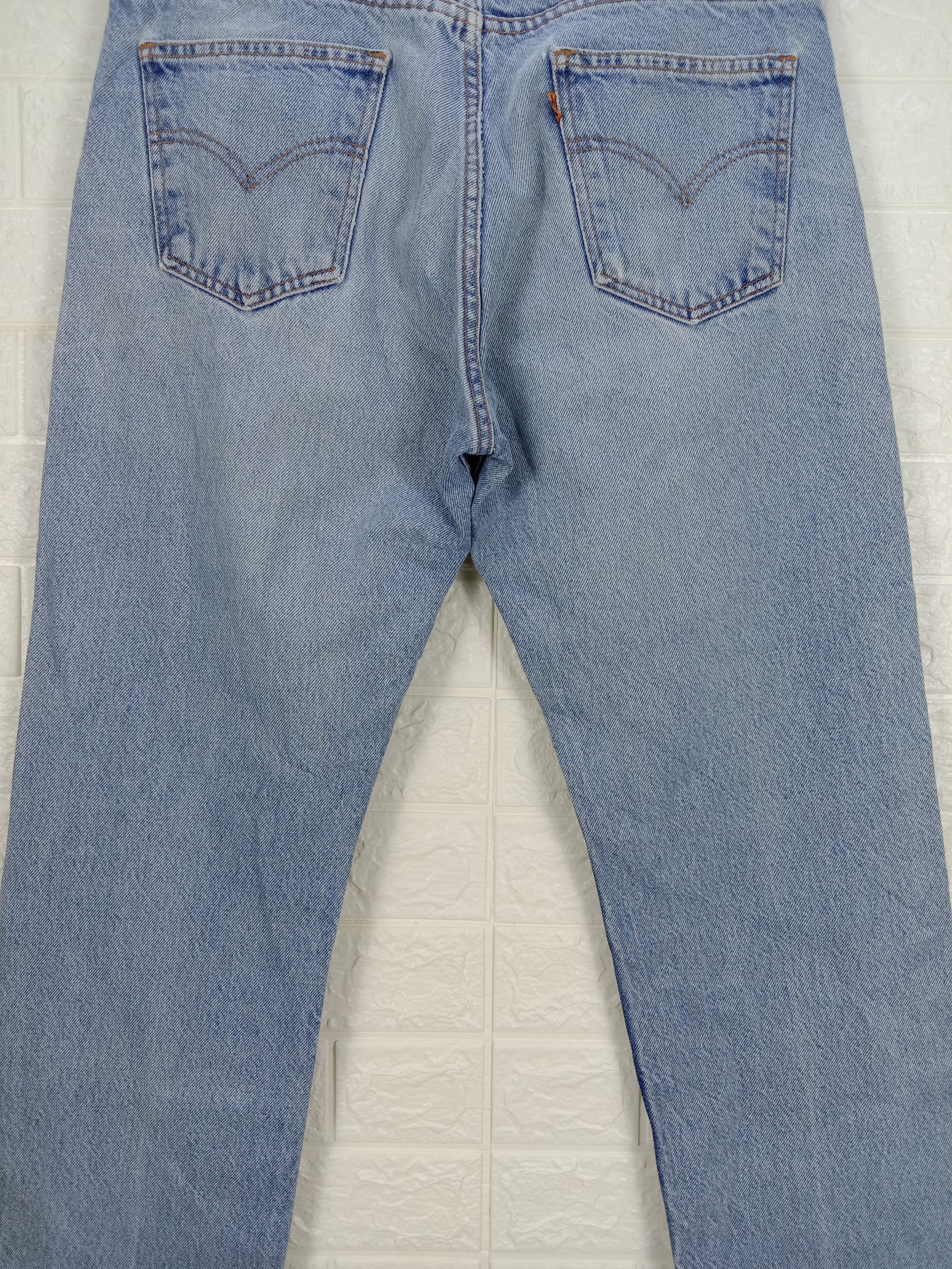 Levi's Vintage 90s Levi's 505 Jeans Orange Tab Faded Blue Denim Size US 31 - 7 Thumbnail