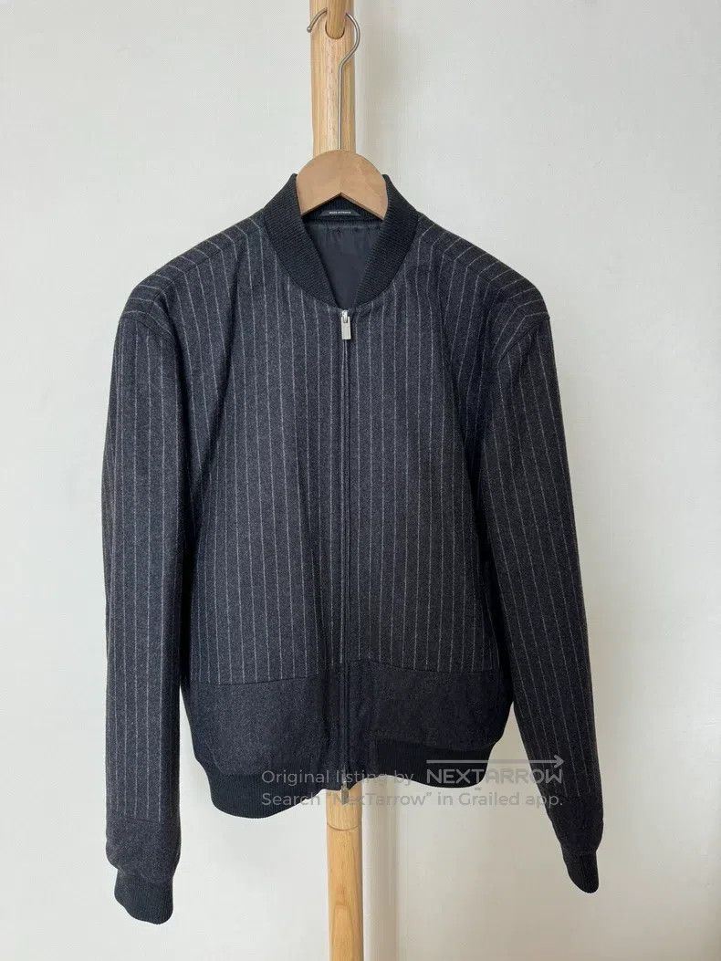 Hermes Hermes Jacket, 100% wool, size 48, striped dark gray. Size US M / EU 48-50 / 2 - 1 Thumbnail