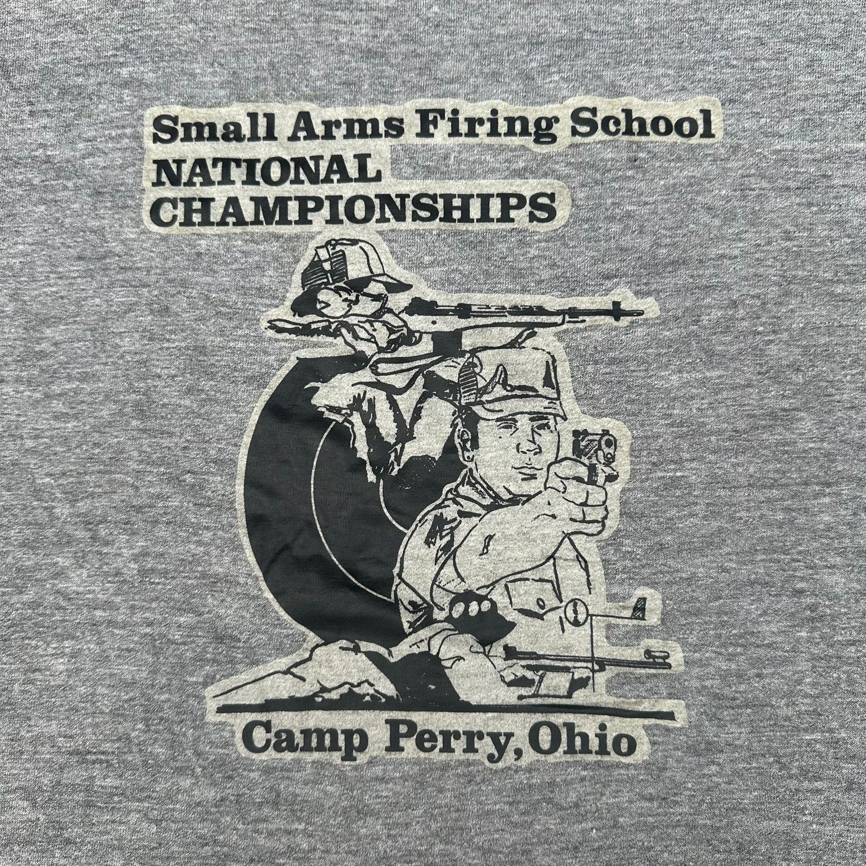 Vintage Vintage 70s Camp Perry Rifle Firing School Ringer T-Shirt Pa Size US M / EU 48-50 / 2 - 2 Thumbnail