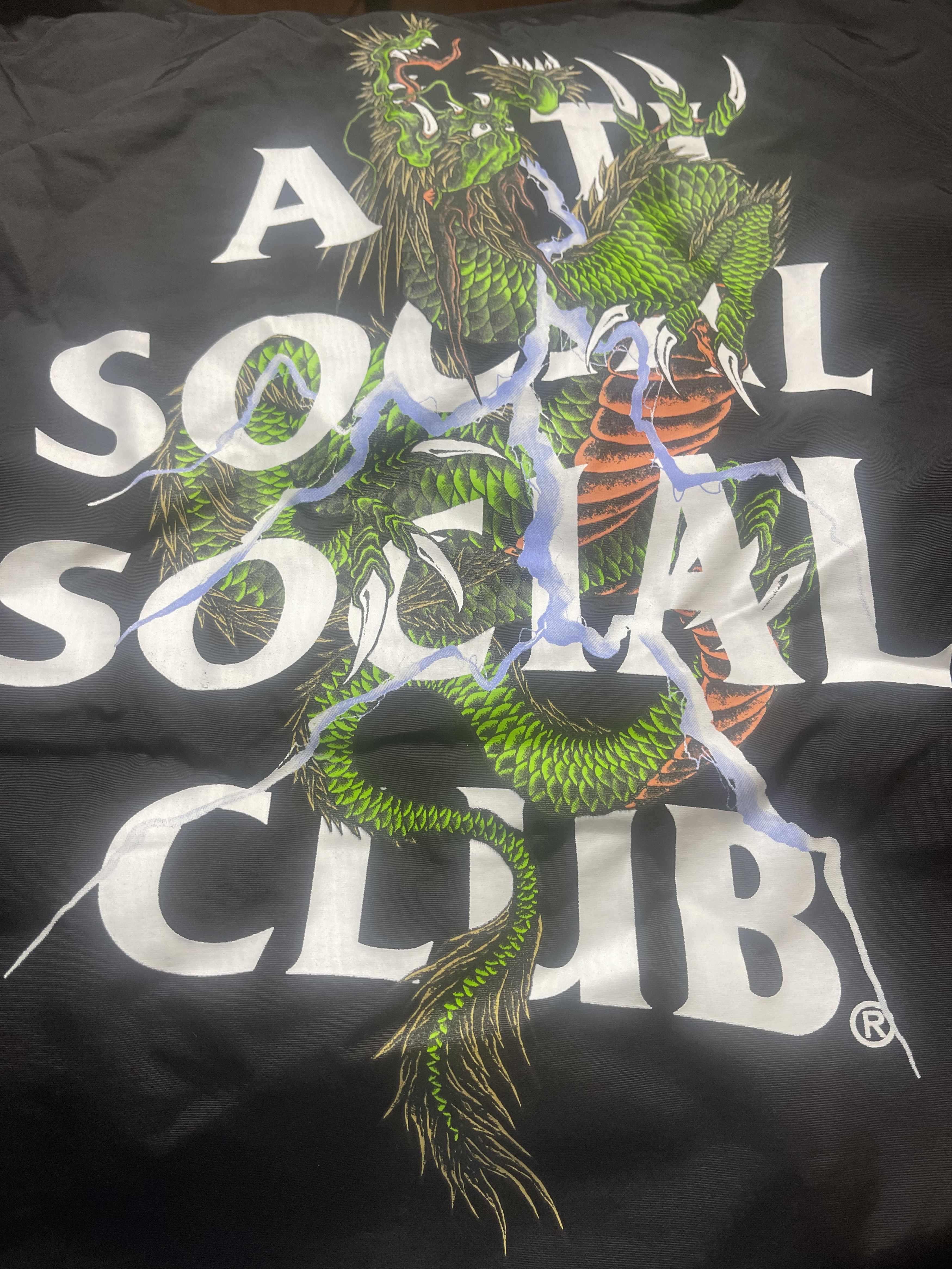 Anti Social Social Club Double Dragon Black Anorak Size US L / EU 52-54 / 3 - 5 Thumbnail