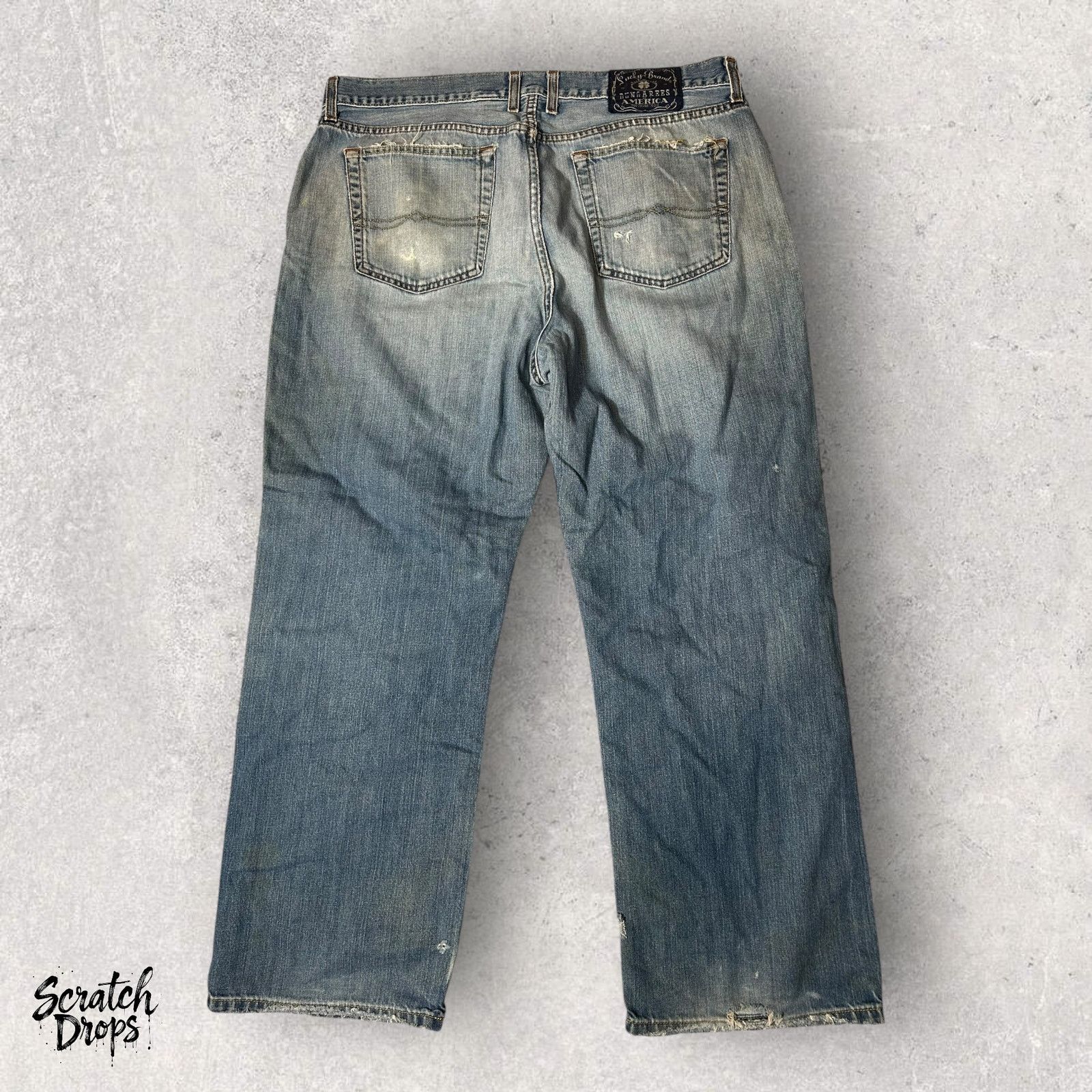 Lucky Brand VTG Lucky Brand Dungarees Men's Jeans Size 38 Short Denim Size US 38 / EU 54 - 2 Thumbnail