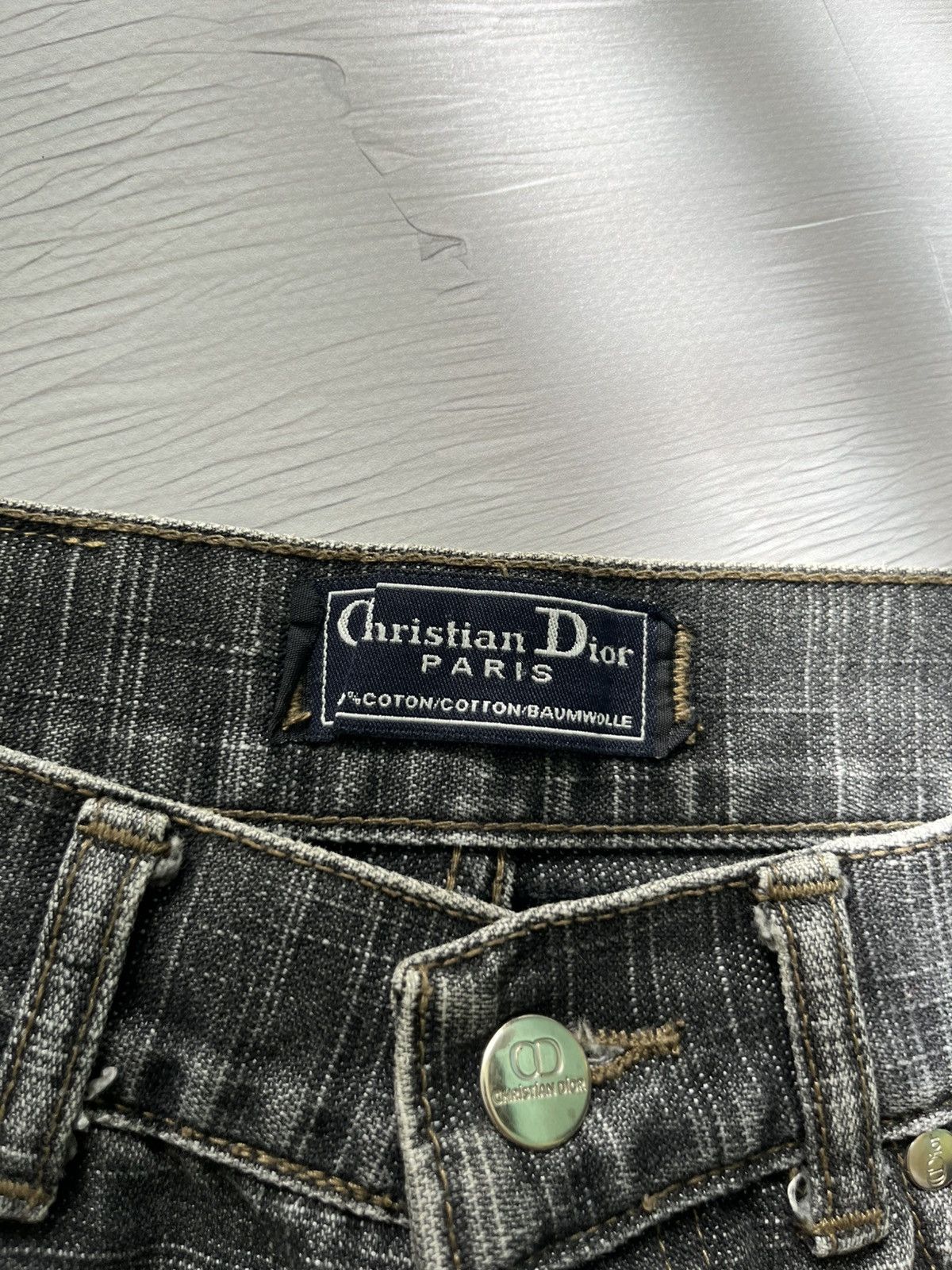 John Galliano CD Vintage 90s Denim Jeans Gray John Galliano Size US 30 / EU 46 - 6 Thumbnail