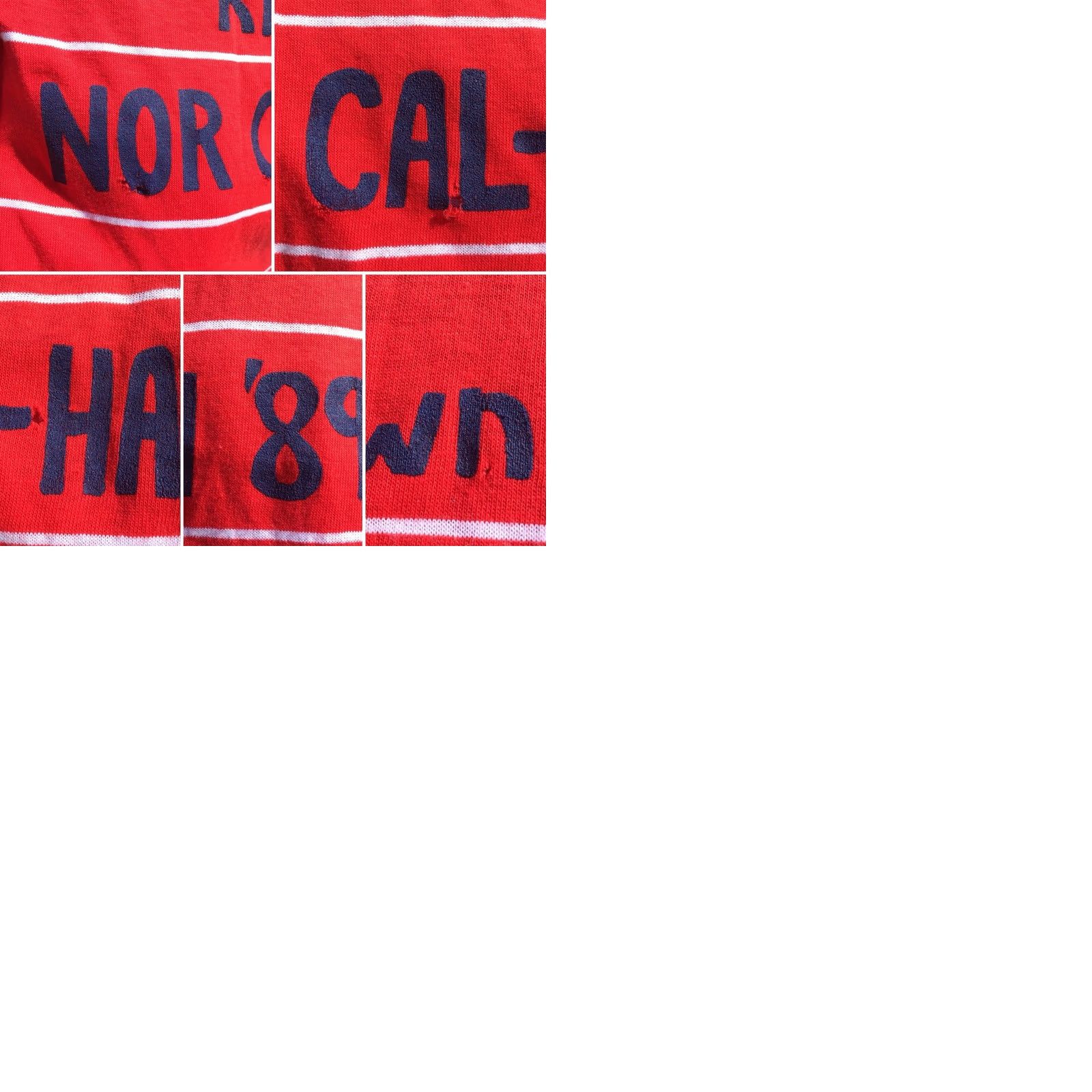Vintage VINTAGE NOR CAL-HAWAII ‘89 Know-Down Polo Shirt S Jack 80s 1980s Red Stripe Print-Ons Nike Shirt Size US S / EU 44-46 / 1 - 9 Thumbnail