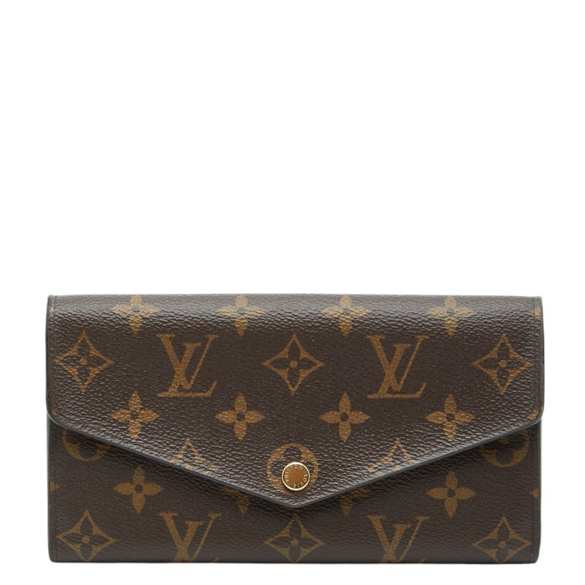 Louis Vuitton Louis Vuitton Monogram Portefeuille Sarah Long Wallet M60531 Brown Leather Women's LOUIS VUITTON Size ONE SIZE - 1 Thumbnail