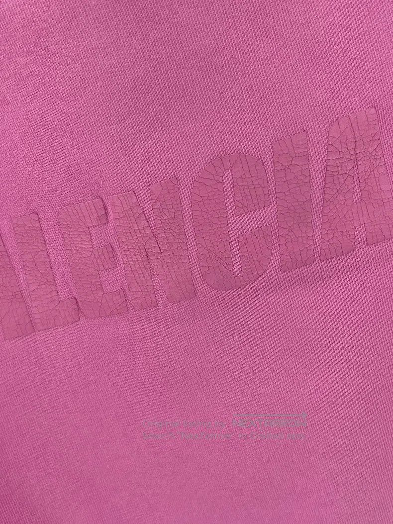 Balenciaga Balenciaga Pink Cotton Printed Hooded Sweatshirt Size US M / EU 48-50 / 2 - 3 Thumbnail