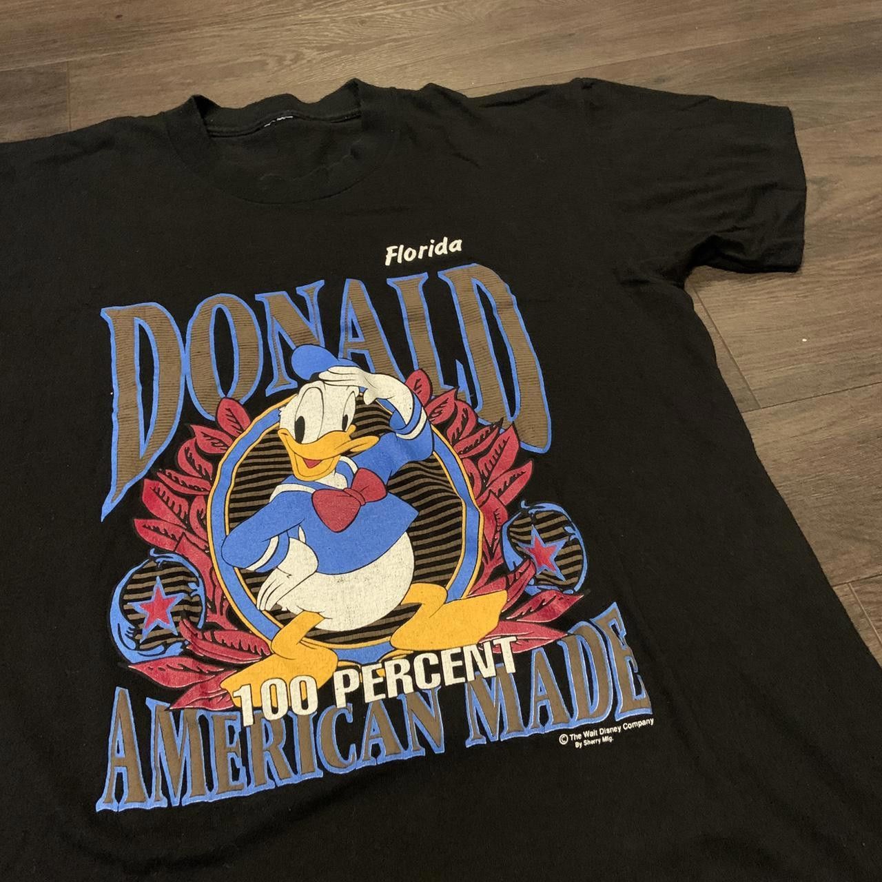 Designer Vintage Donald Duck 100 Percent American Made T Shirt Size US L / EU 52-54 / 3 - 1 Thumbnail