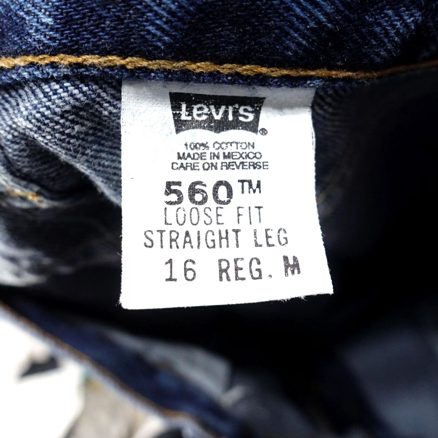 Levi's VINTAGE Levi's Jeans Womens 16 Blue Straight Relaxed Fit 560 Denim 33x32 90s Size 38" / US 16 / IT 52 - 6 Thumbnail