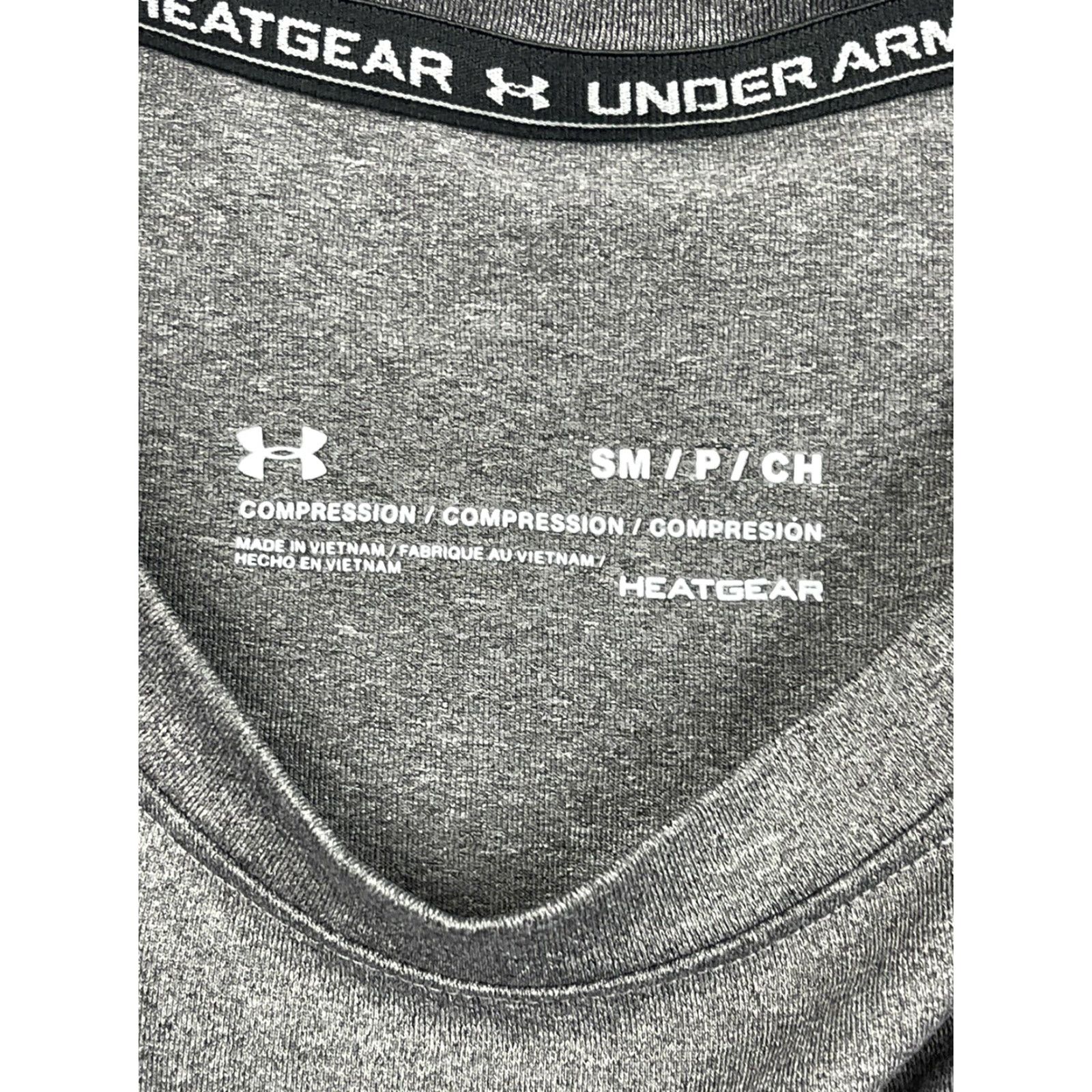 Under Armour Under Armour Mens Compression Long Sleeve Shirt Heatgear Sz S Small Gray Logo Crew Neck T-Shirt Size US S / EU 44-46 / 1 - 3 Thumbnail