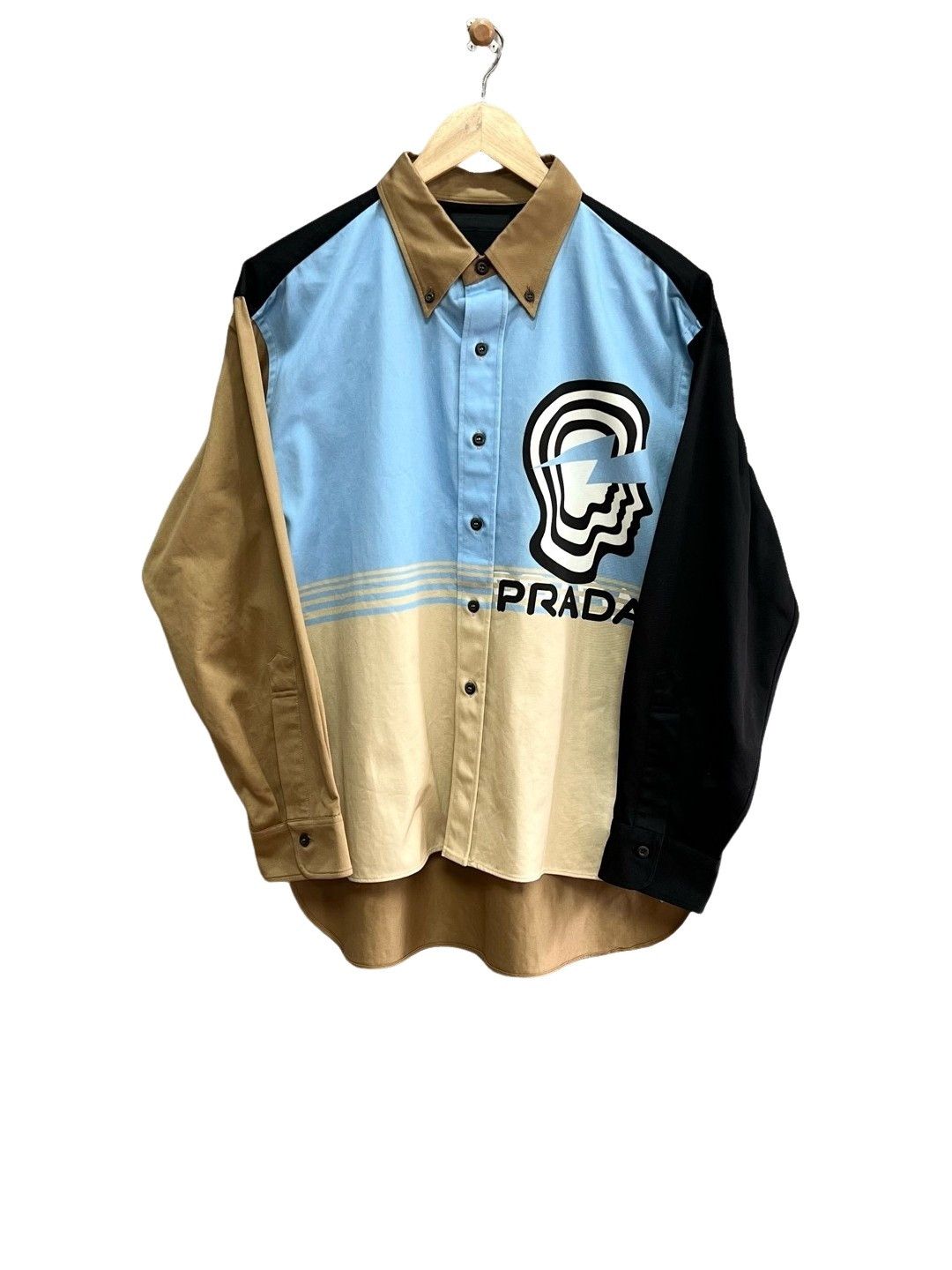 Prada Prada Colorblock Graphic Shirt Size XL Size US XL / EU 56 / 4 - 1 Thumbnail