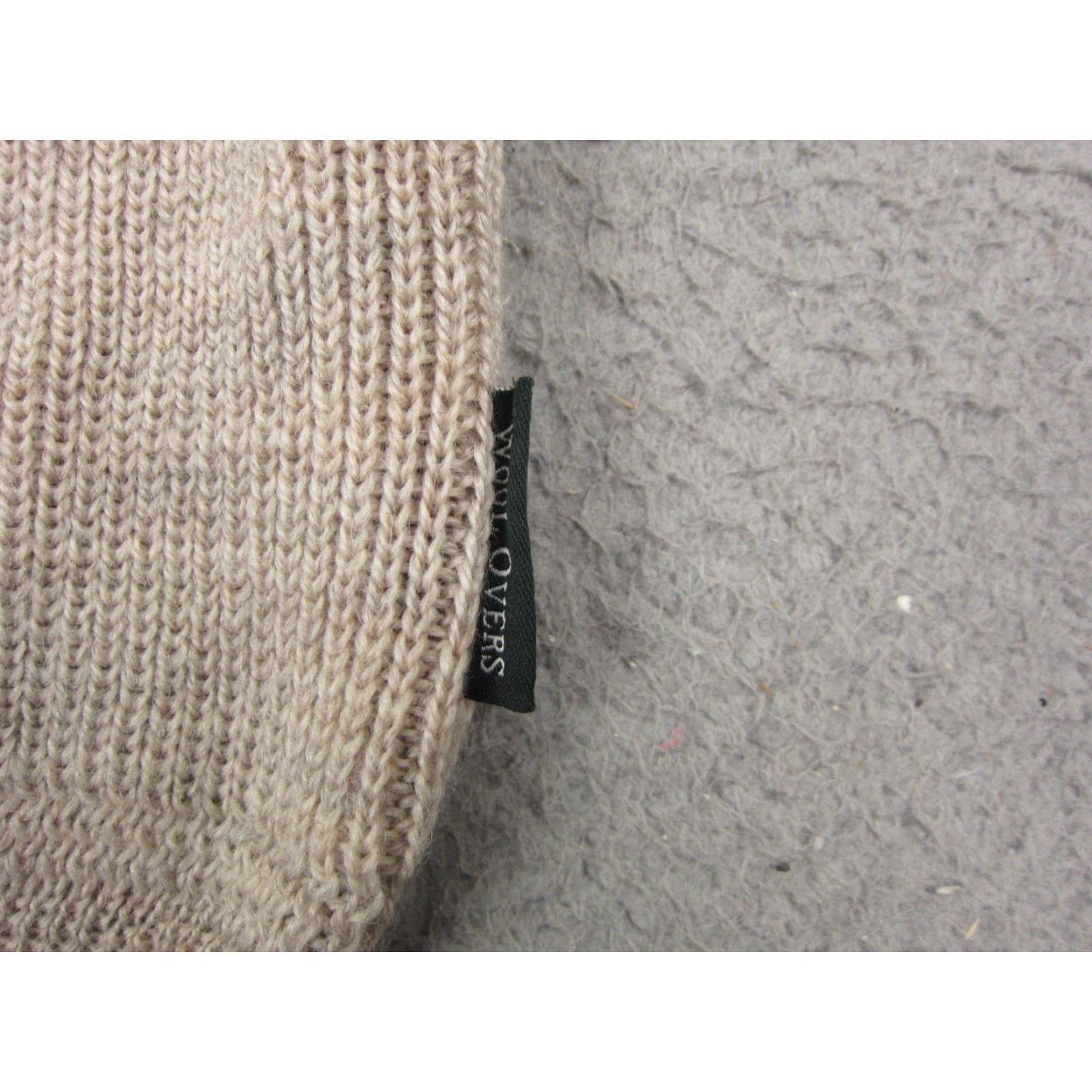 Vintage Woolovers Mens Sweater XL Brown 1/4 Zip Mock Neck Knit Wool Regular Pullover Size US XL / EU 56 / 4 - 4 Thumbnail