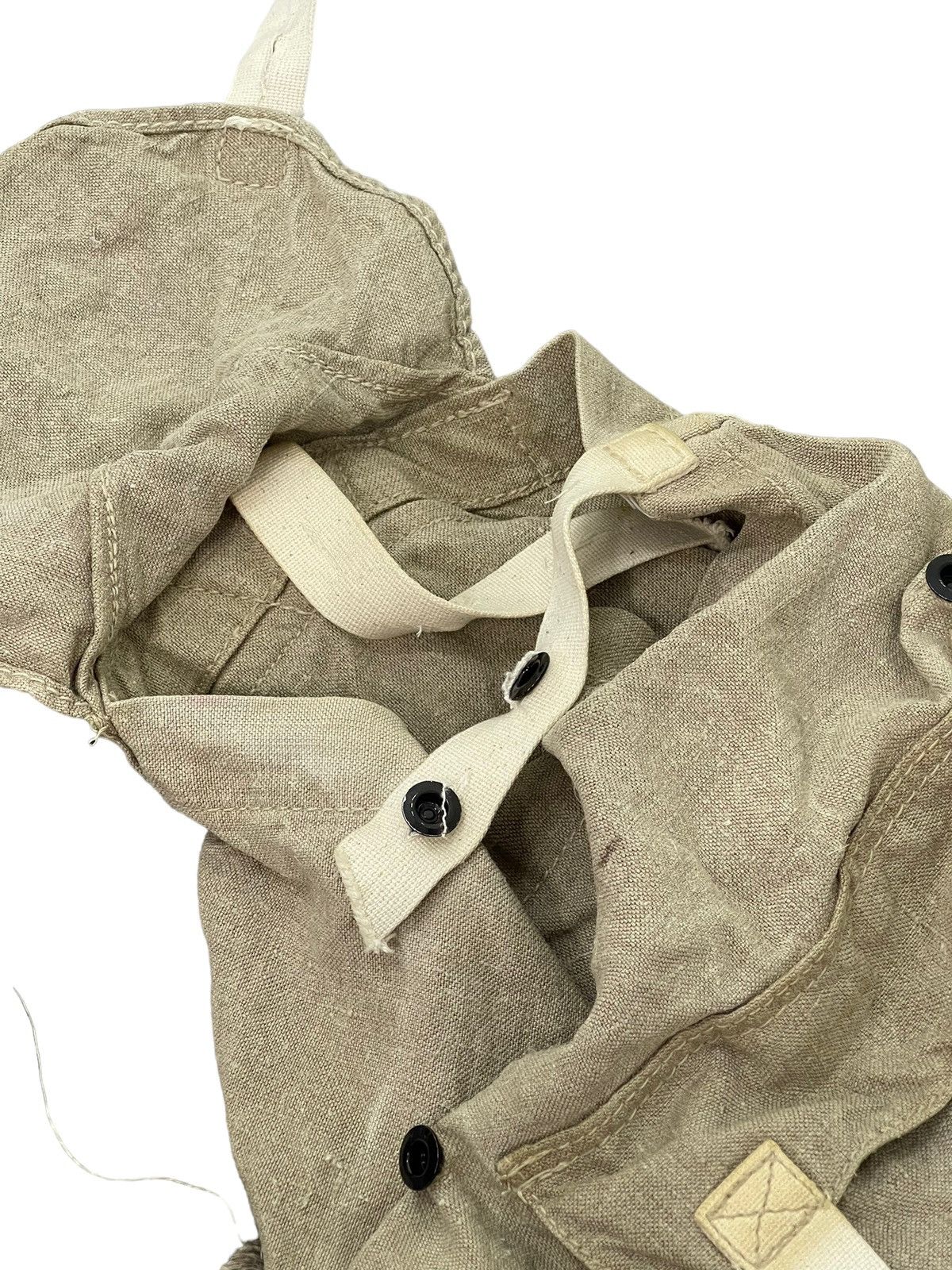 Japanese Brand Full Linen Hemp Rucksack Backpack Custom Size ONE SIZE - 6 Thumbnail