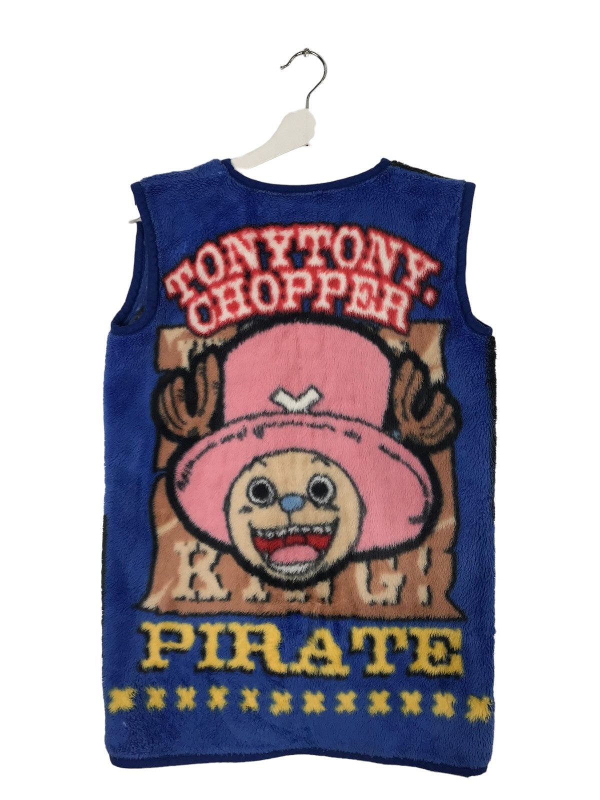 Japanese Brand 💥 ONE PIECE FLEECE BLANKET SLEEVE LESS Size US L / EU 52-54 / 3 - 9 Thumbnail