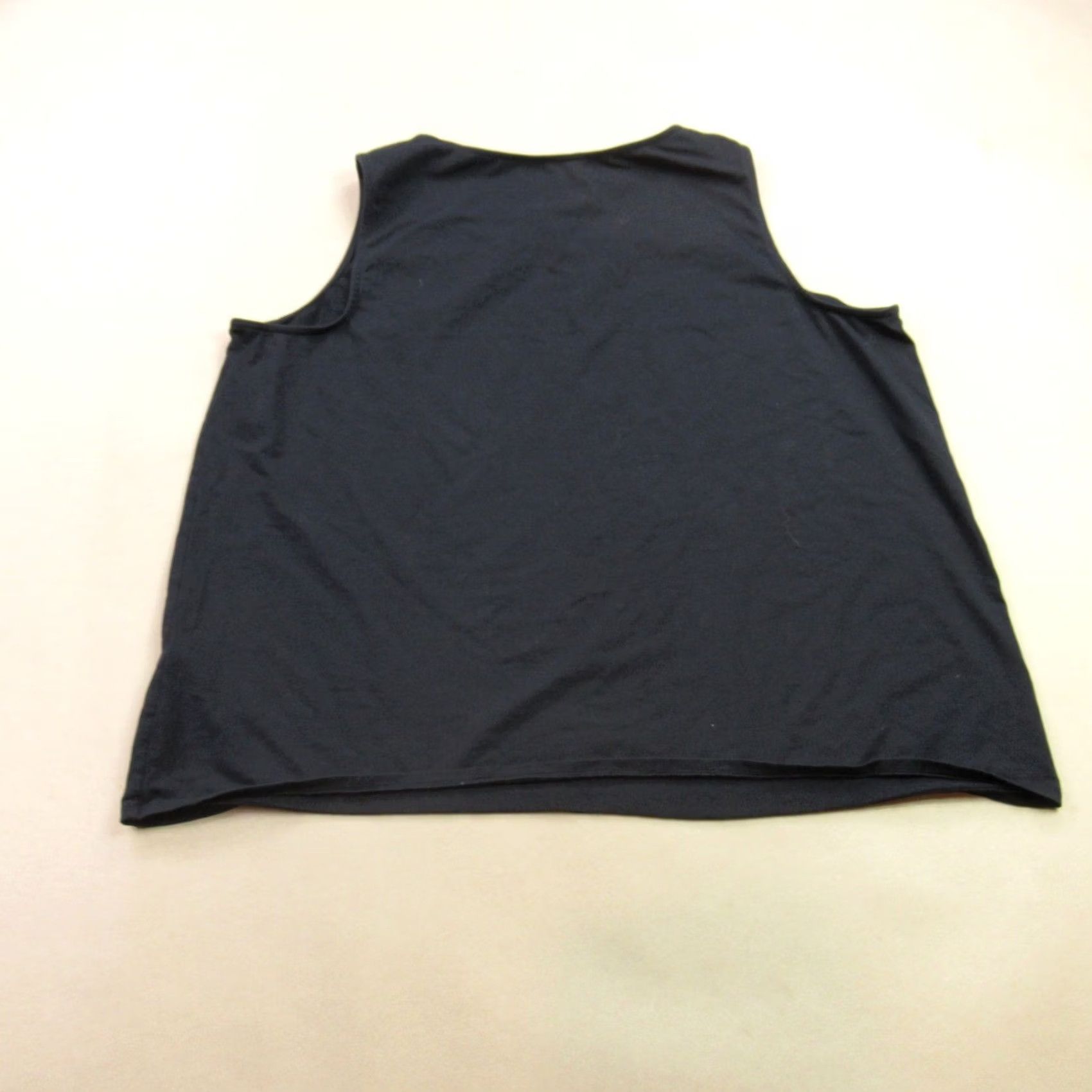 J. Jill J Jill Shirt Womens 2X Sleeveless Lightweight Casual Crew Neck Black Tank Knit Cotton Blend Vintage-None Size XXL / US 16-18 / IT 52-54 - 4 Thumbnail