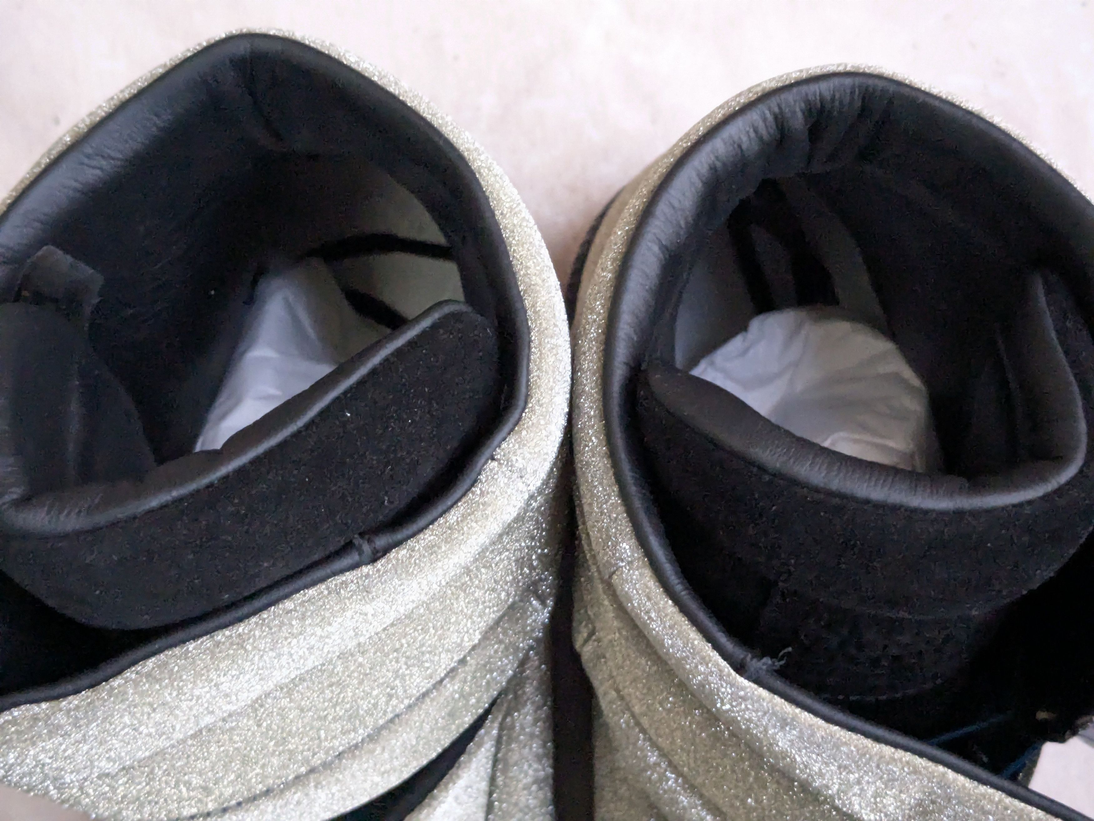 Maison Margiela Margiela Future Glitter Silver Black High Tops 10.5 43.5 Size US 10.5 / EU 43-44 - 6 Thumbnail