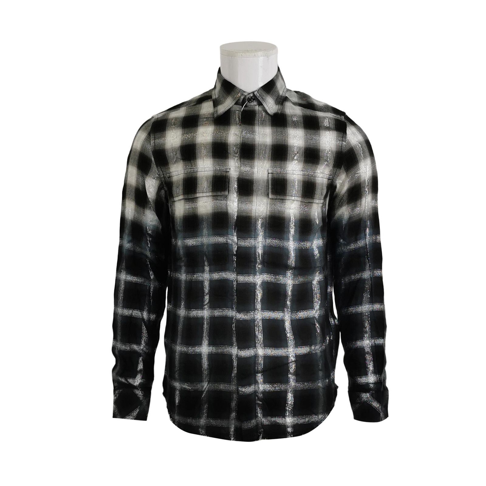 Diesel Diesel Metallic Plaid Gradient Shirt Size M Size US M / EU 48-50 / 2 - 1 Thumbnail