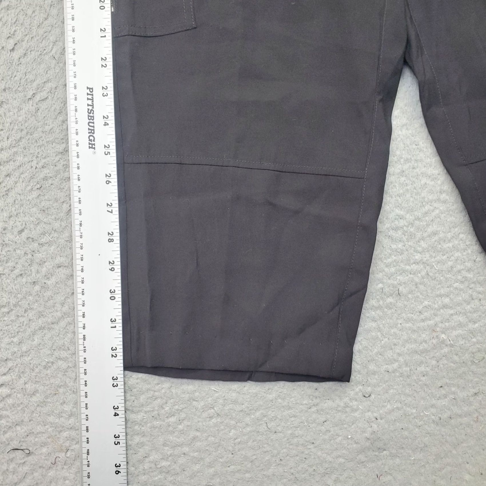 Vintage Chico's Womens Size 14 Black Cargo Pockets Ankle Pants Stretch Relaxed Pull On Shirt? Size 36" / US 14 / IT 50 - 3 Thumbnail
