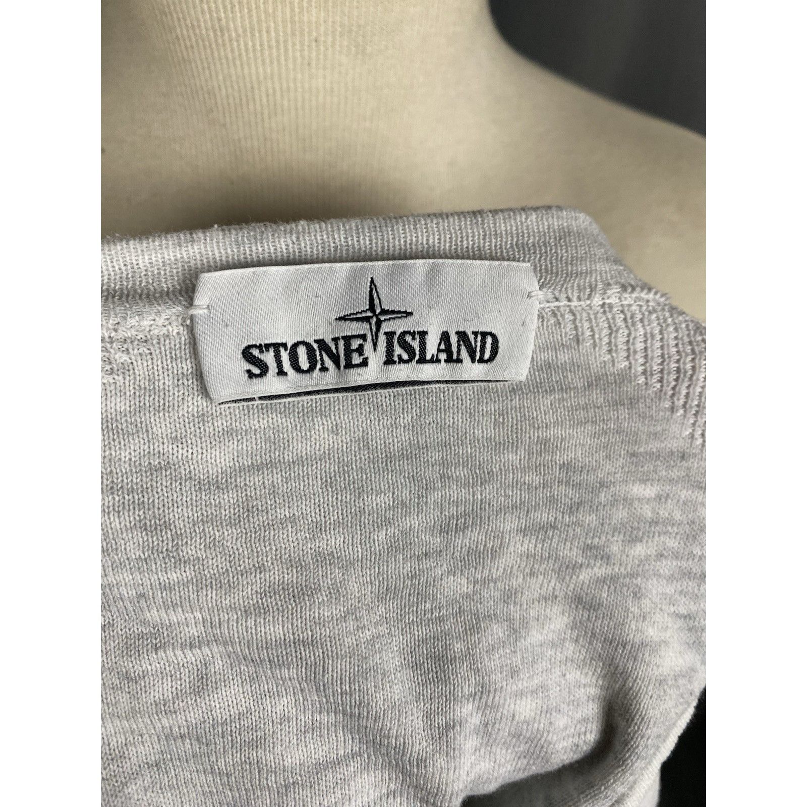 Stone Island Stone Island Men's Beige White Crewneck Sweater Size L Size US L / EU 52-54 / 3 - 12 Thumbnail