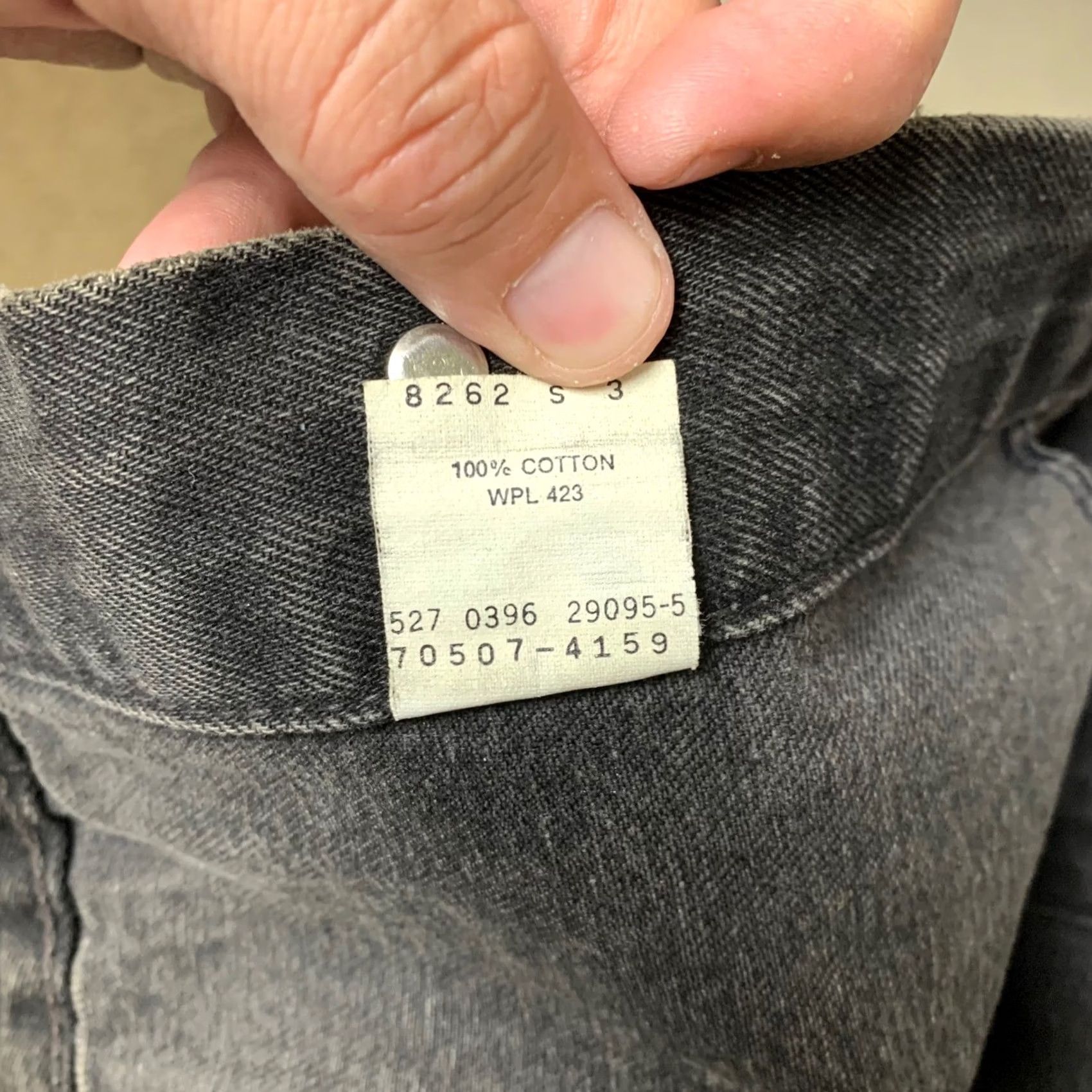 Levi's VINTAGE Levi's Jacket Mens XL Black Denim 70507-4159 Trucker 90s Button Front Short Size US XL / EU 56 / 4 - 5 Thumbnail