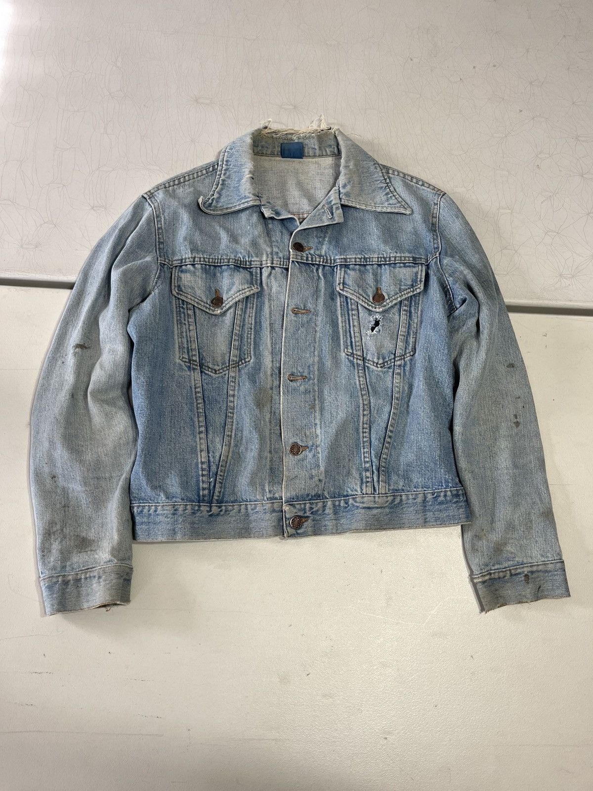 Vintage Vintage 70s denim jacket Size US S / EU 44-46 / 1 - 1 Thumbnail