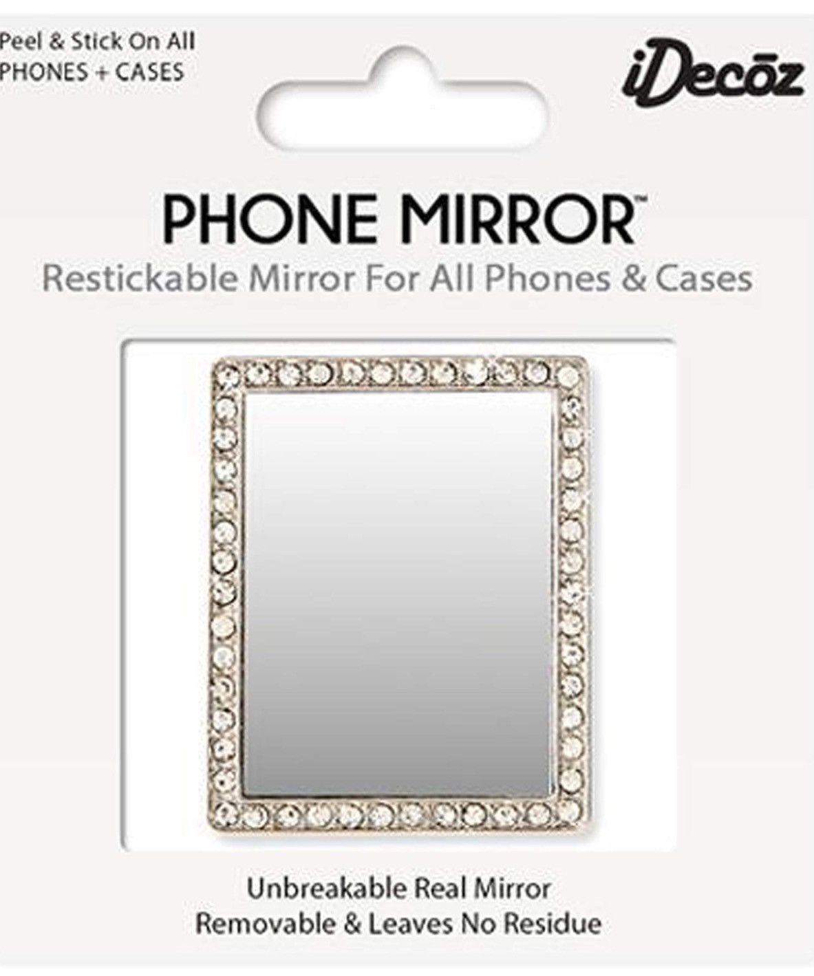 Other Cell Phone Mirror Square with cubic zirconia crystals Size ONE SIZE - 5 Thumbnail
