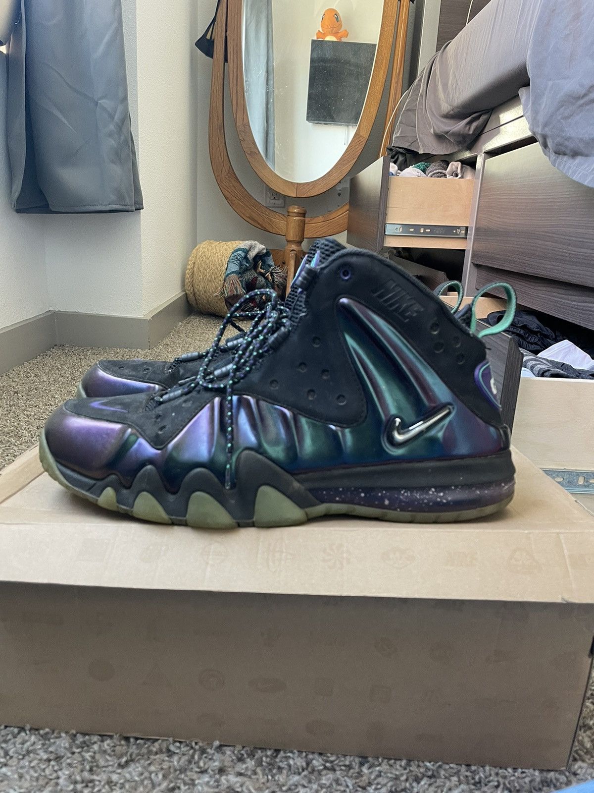 image of Nike Air Charles Barkley Eggplants Shoes, Men's (Size 11.5)